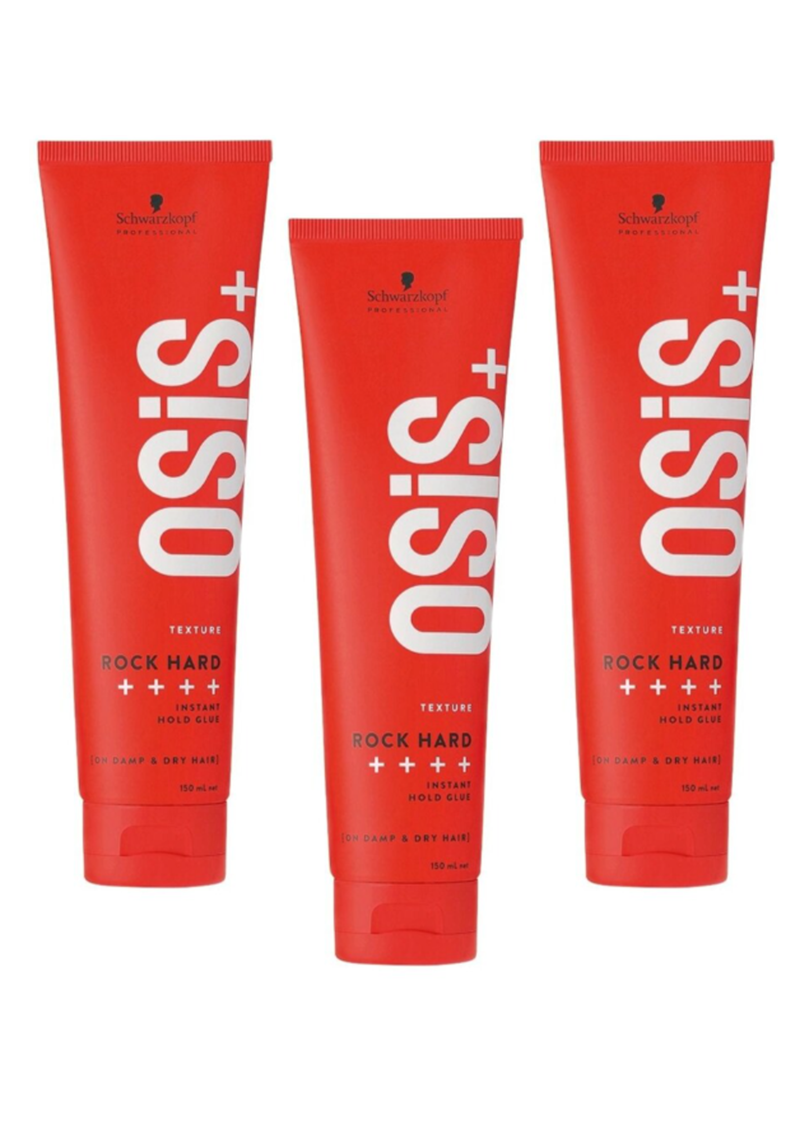 Schwarzkopf Professional Schwarzkopf OSiS+ Texture Rock Hard Instant Hold Glue Triple Set - 3x150ml - Copy