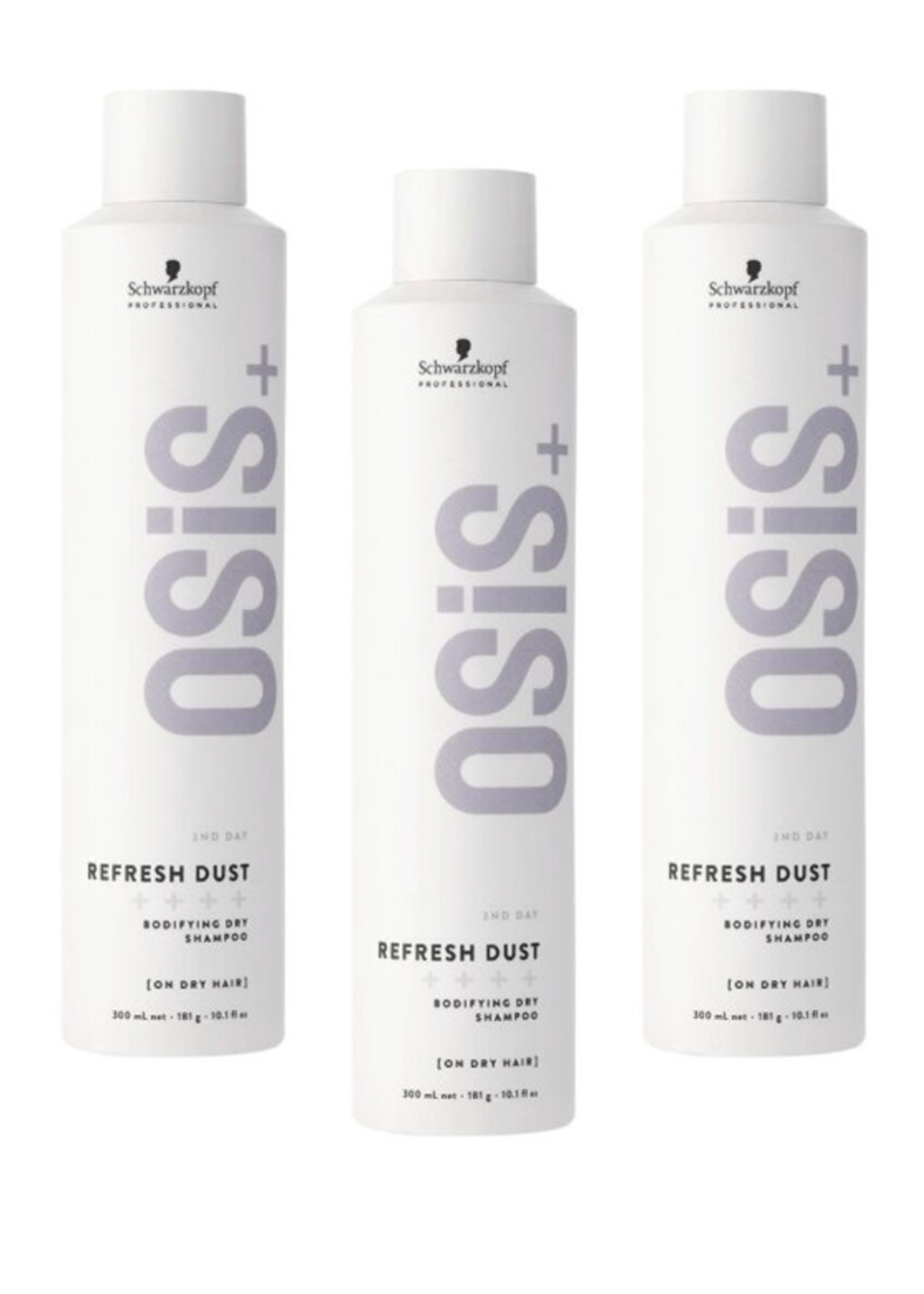 Schwarzkopf Professional Schwarzkopf Osis+ Texture Refresh Dust Droogshampoo Triple Set - 3x300ml