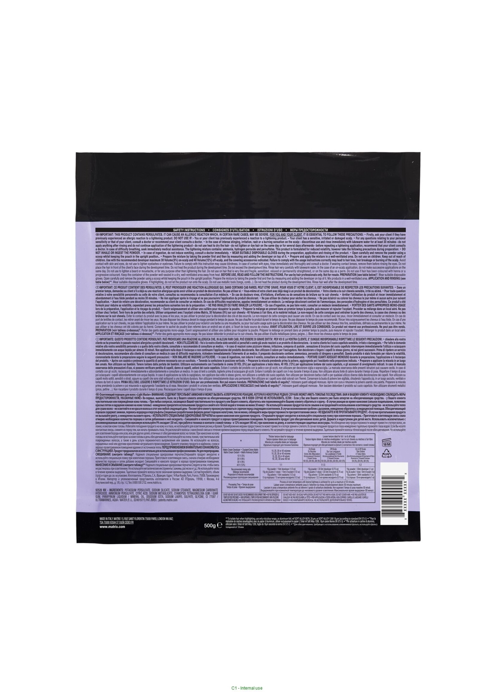 Matrix Matrix Light Master 8 Pre-Bonded - 500gr.