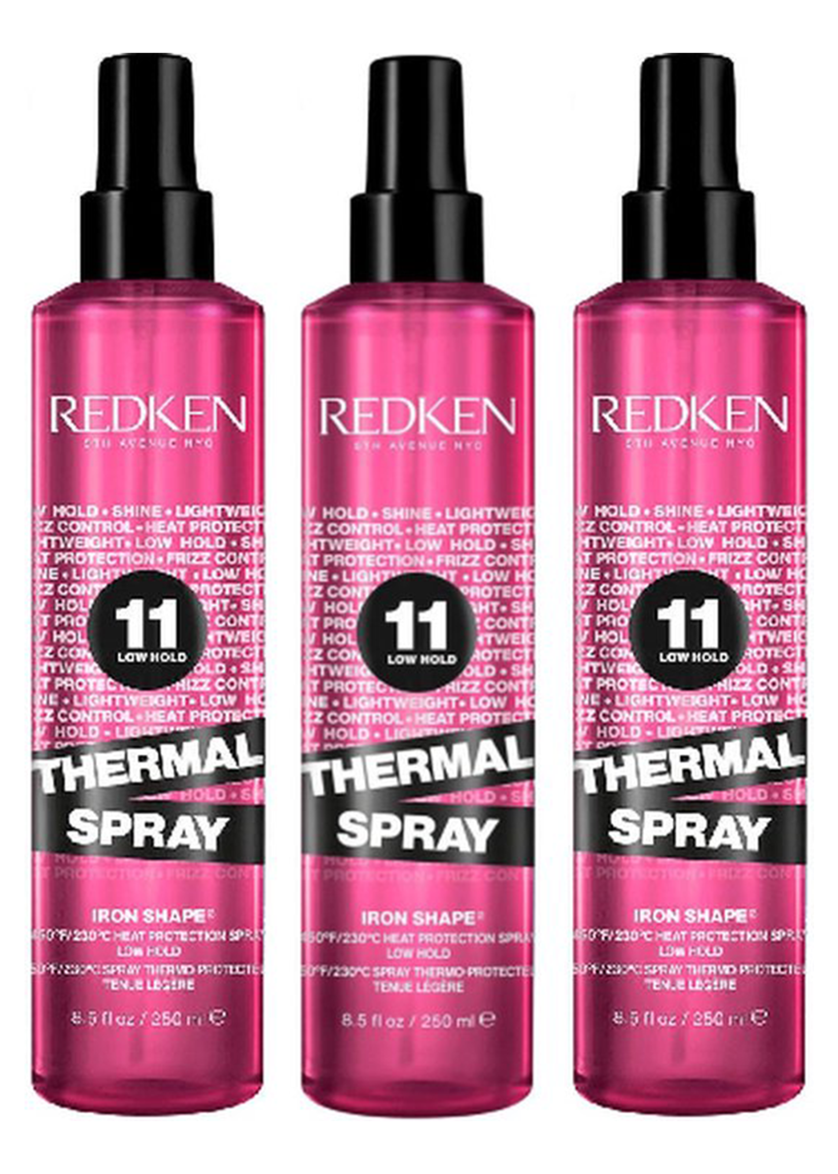 Redken Redken Thermal Spray Low Hold Iron Shape 11 Triple Set - 3x250 ml
