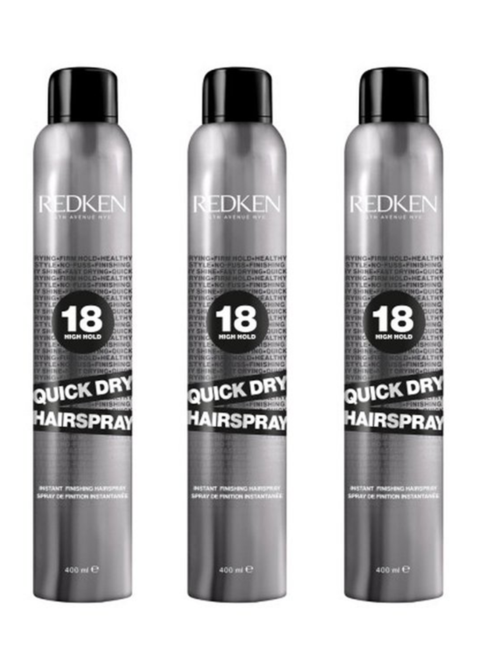 Redken Redken Quick Dry 18 Instant Finishing Spray Triple Set - 3x400ml