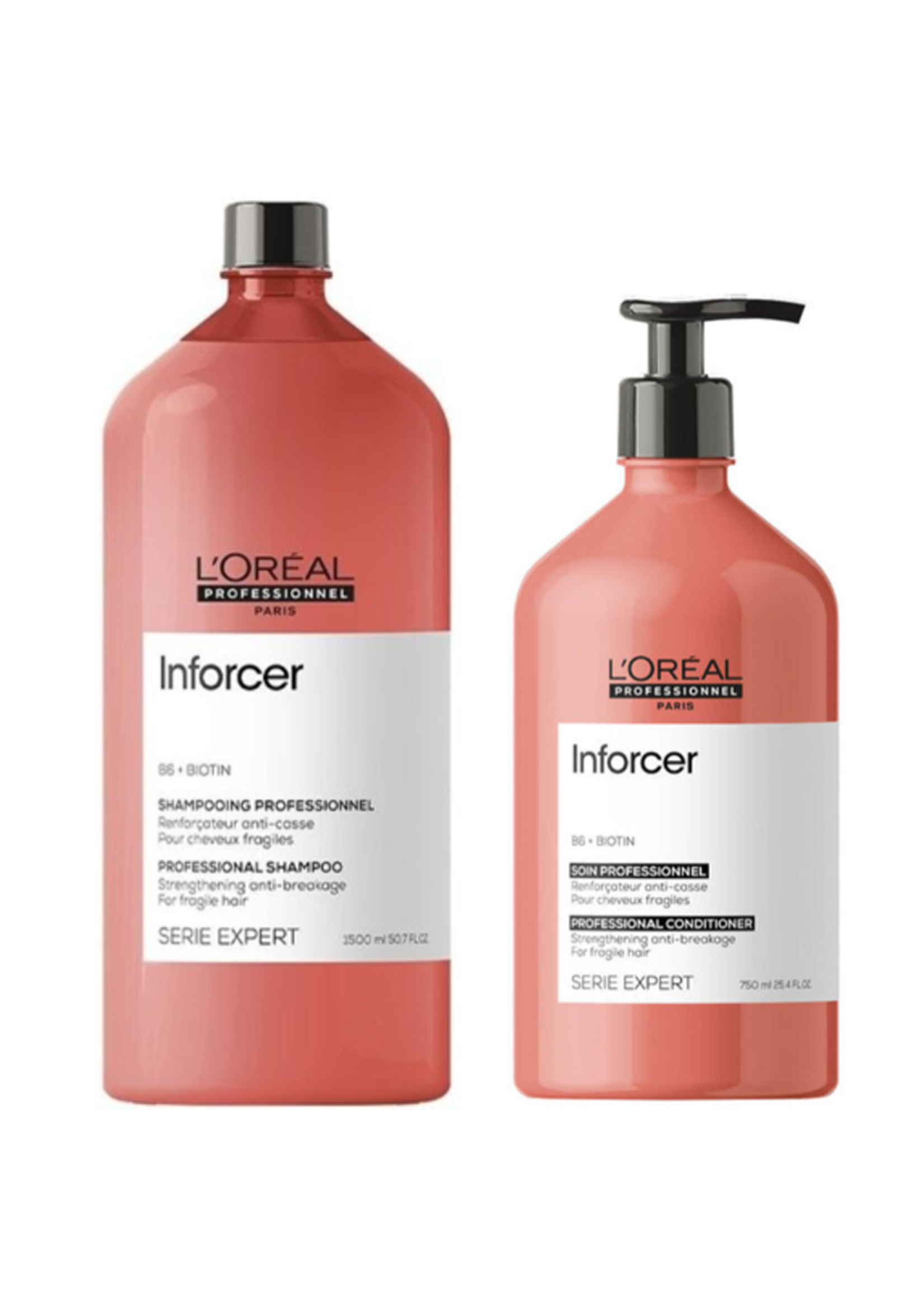 L'Oreal Professionnel L'Oreal Inforcer Shampoo & Conditioner XL Set - 1500+750ml