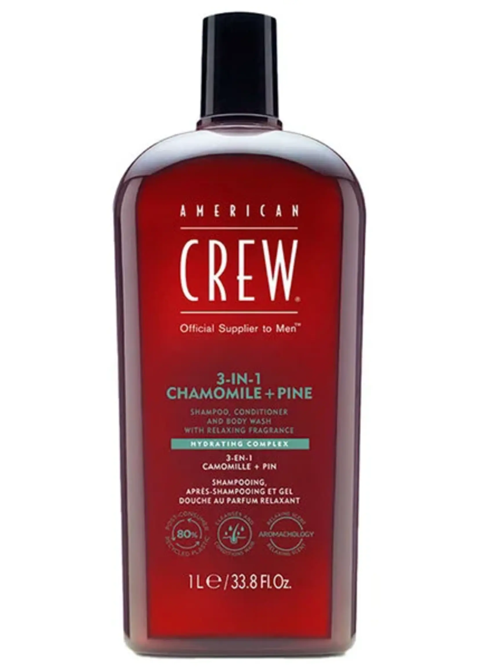 American Crew American Crew 3-in-1 Shampoo, Conditioner & Body-Wash Chamomile & Pine