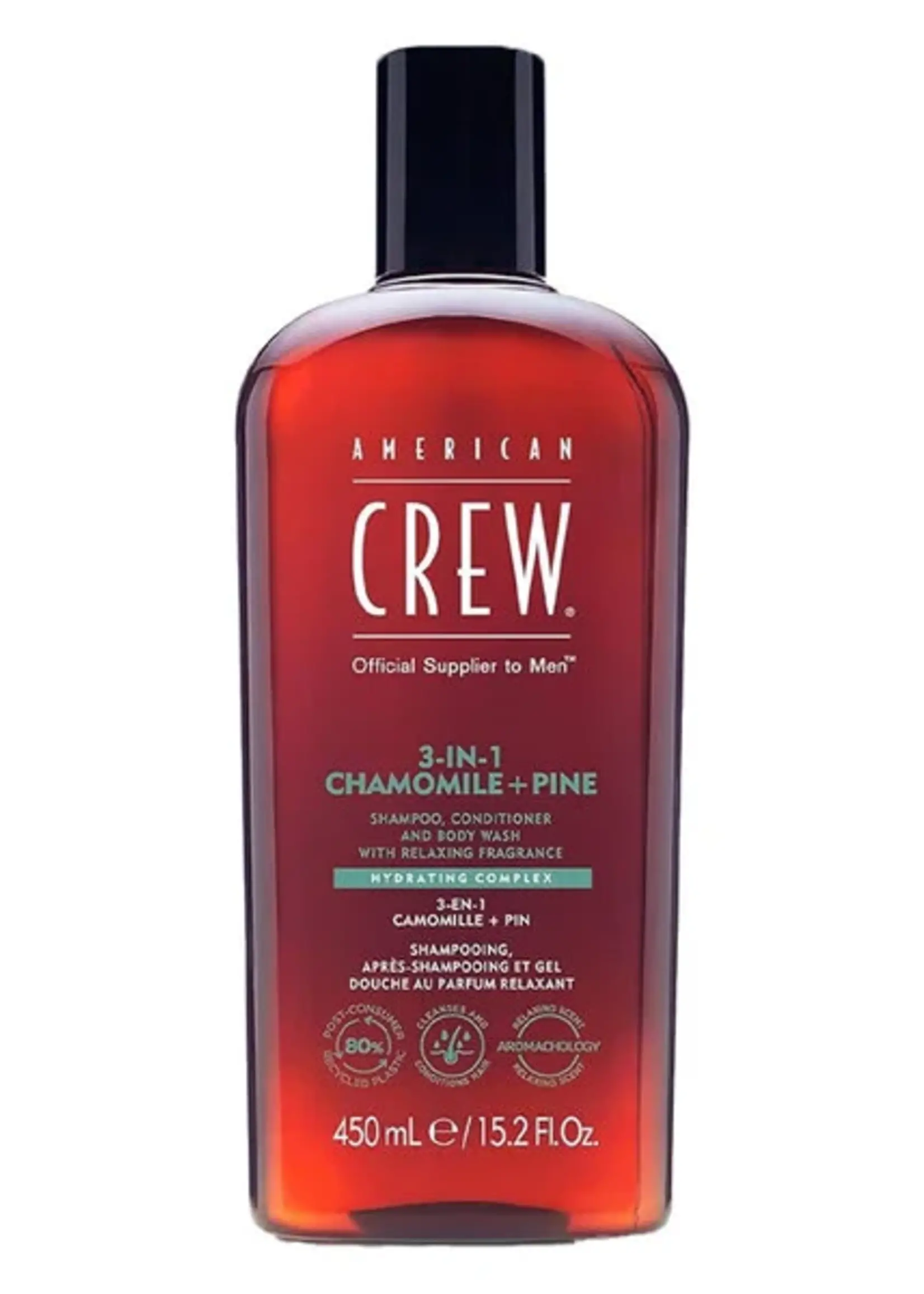 American Crew American Crew 3-in-1 Shampoo, Conditioner & Body-Wash Chamomile & Pine
