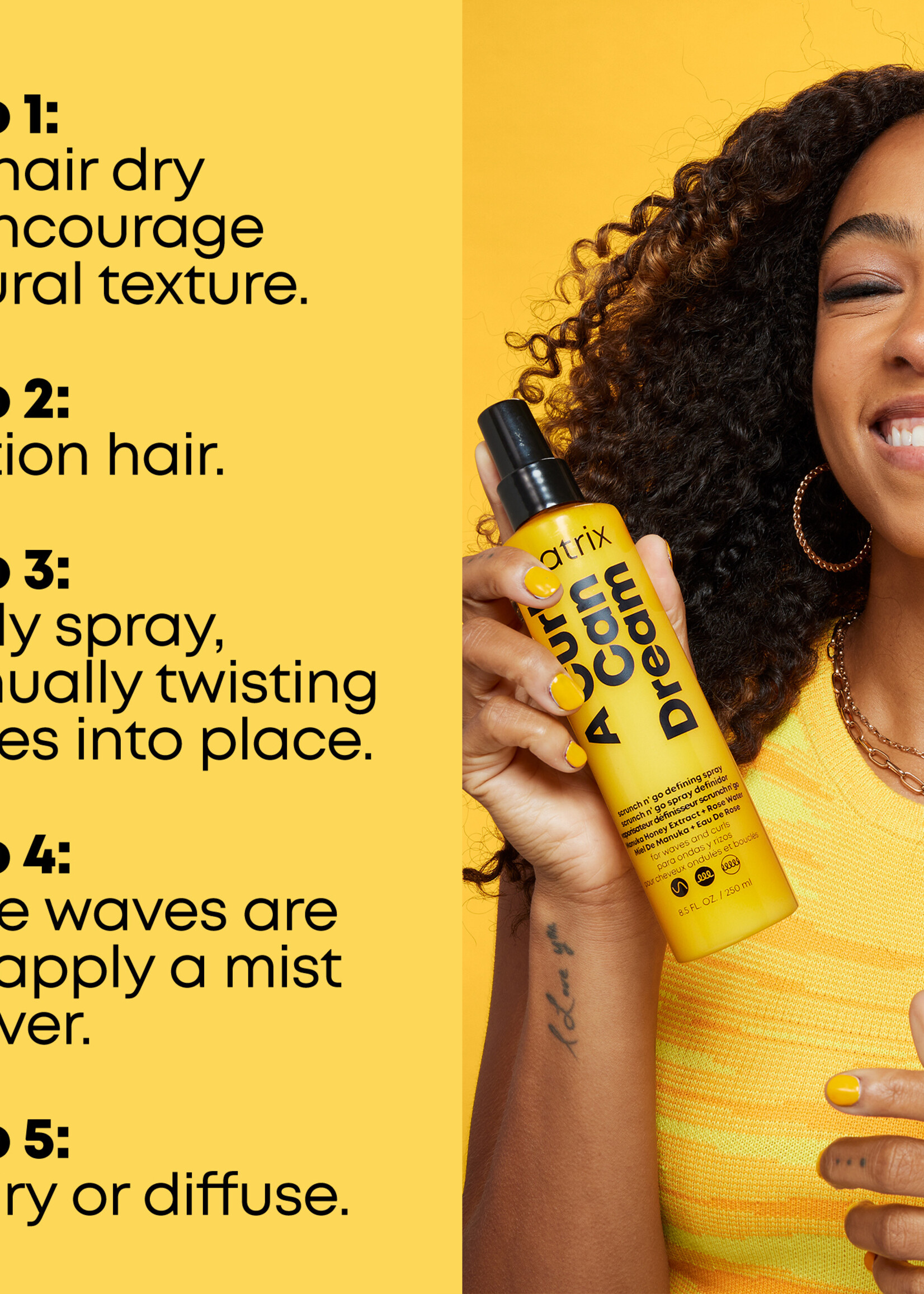 Matrix Matrix A Curl Can Dream Wave Scrunch N'Go Spray - 250ml