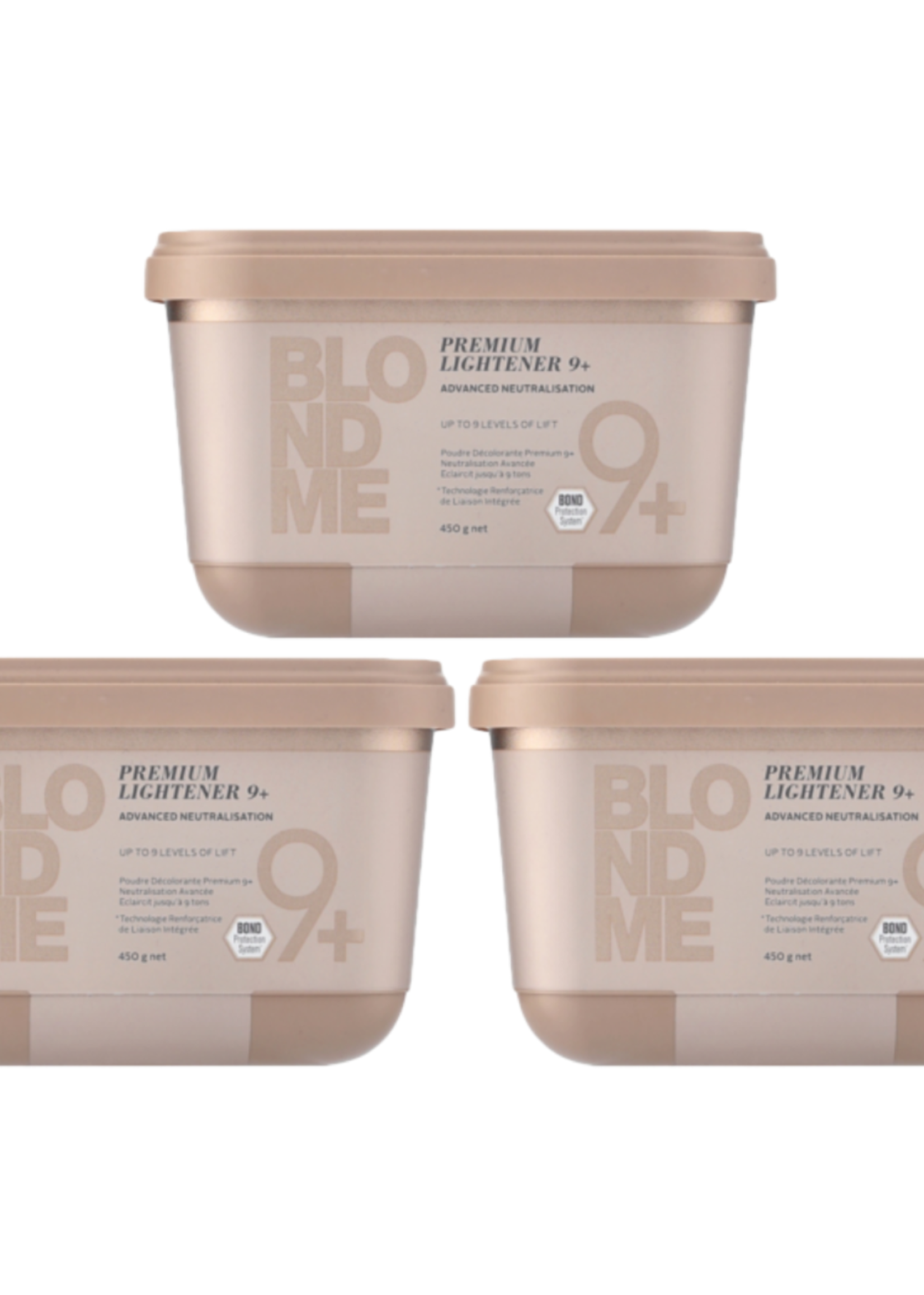 Schwarzkopf Professional Schwarzkopf Blond Me Premium Lightener 9+ Triple Set - 3x450g