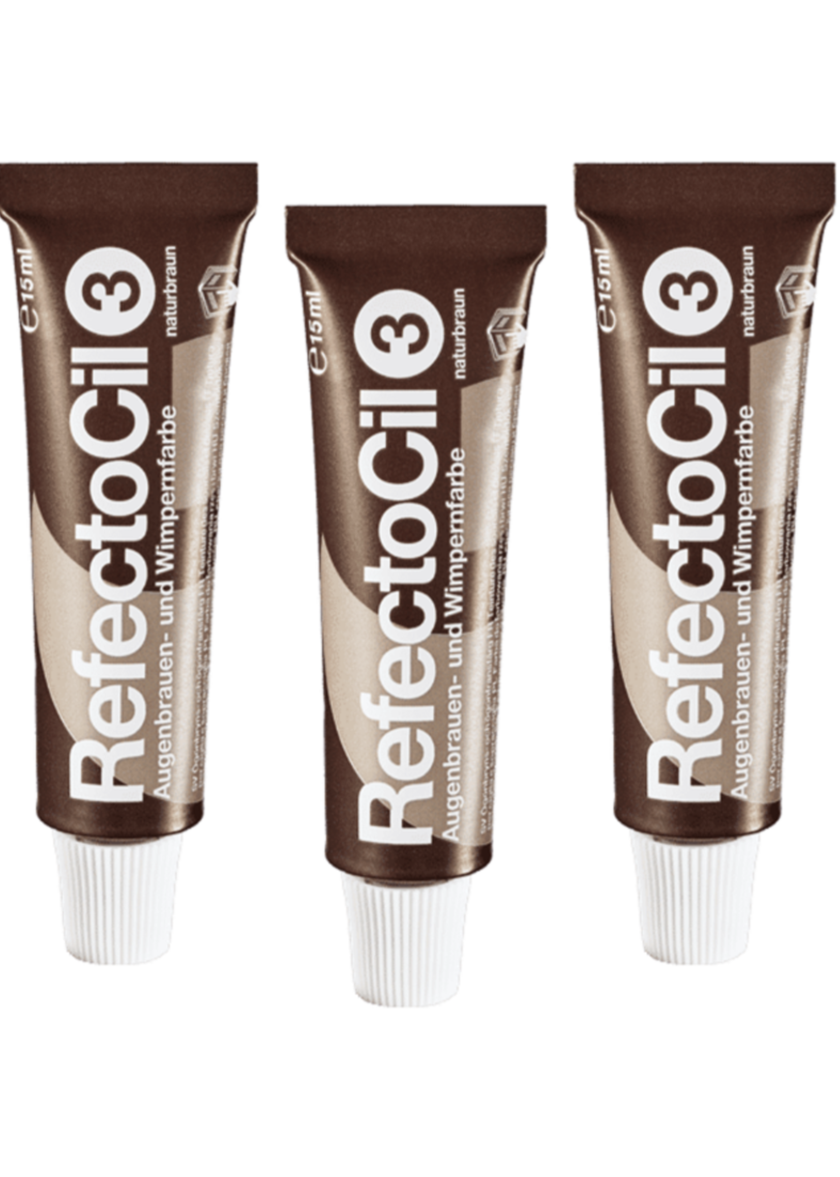 RefectoCil RefectoCil Wenkbrauw- en Wimperverf Bruin Triple Set - 3x15ml