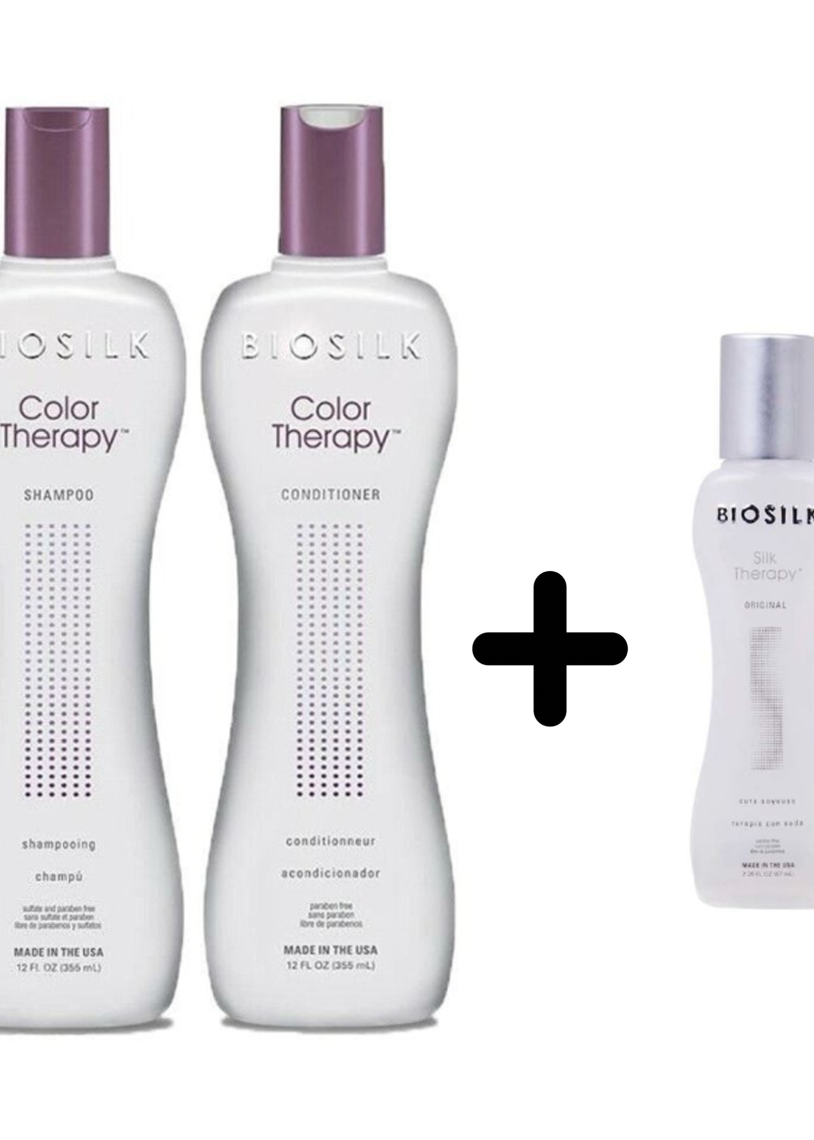 Biosilk BioSilk Color Therapy Voordeelset - 2x355ml - Gratis 67ml