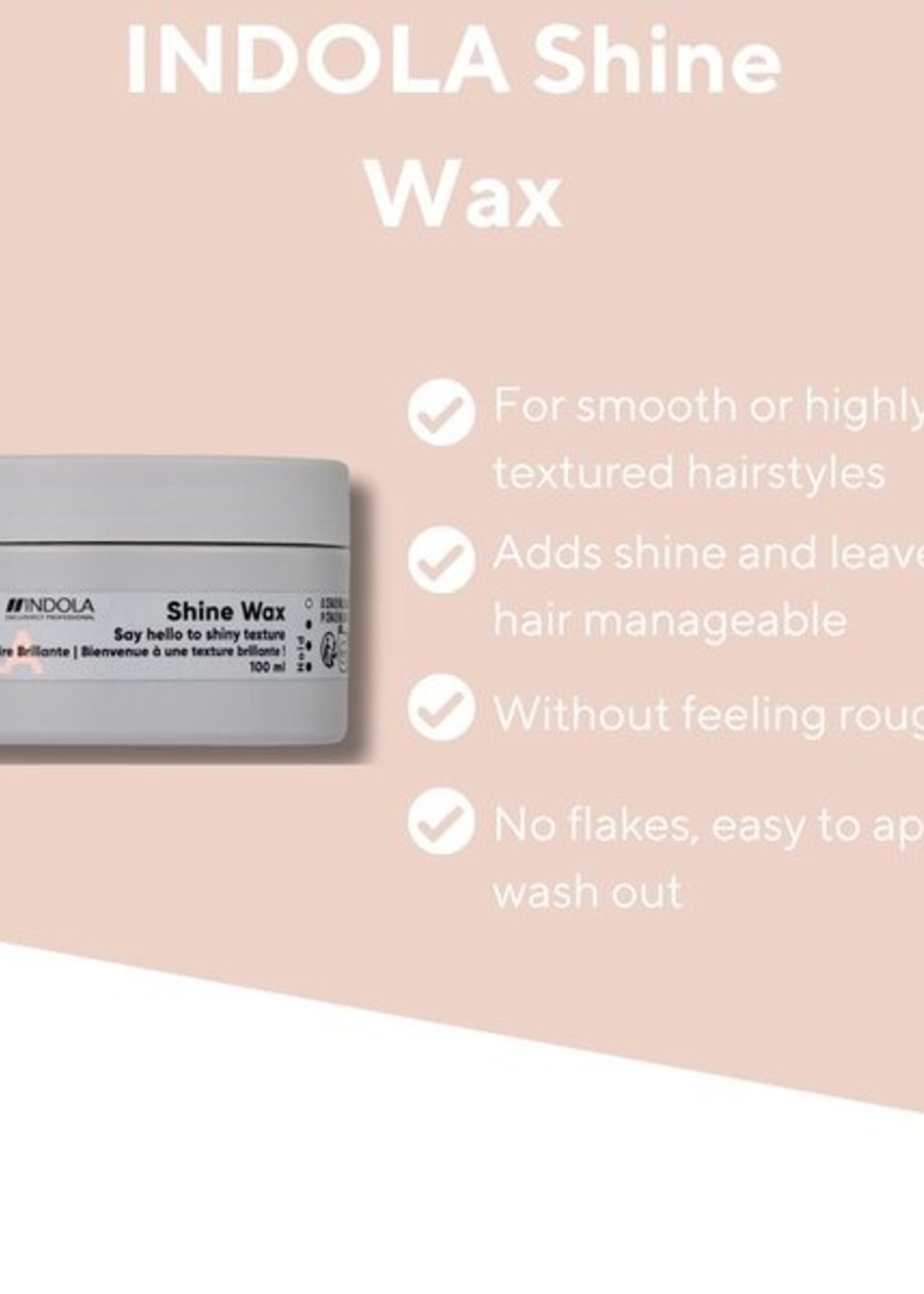 Indola Indola Texture Shine Wax - 100ml