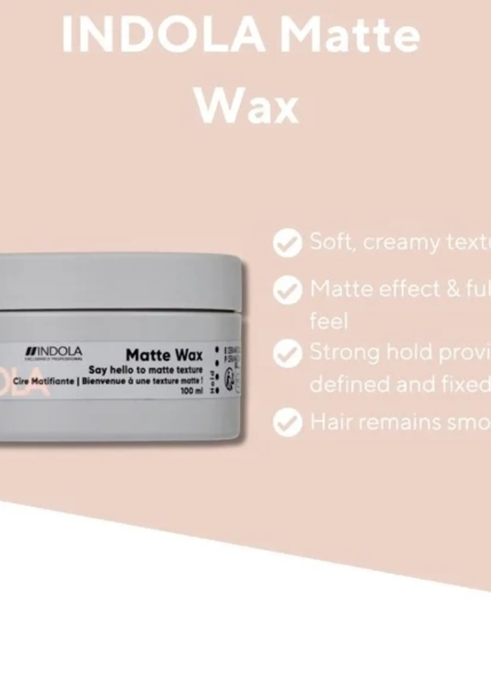 Indola Indola Texture Matte Wax - 100ml