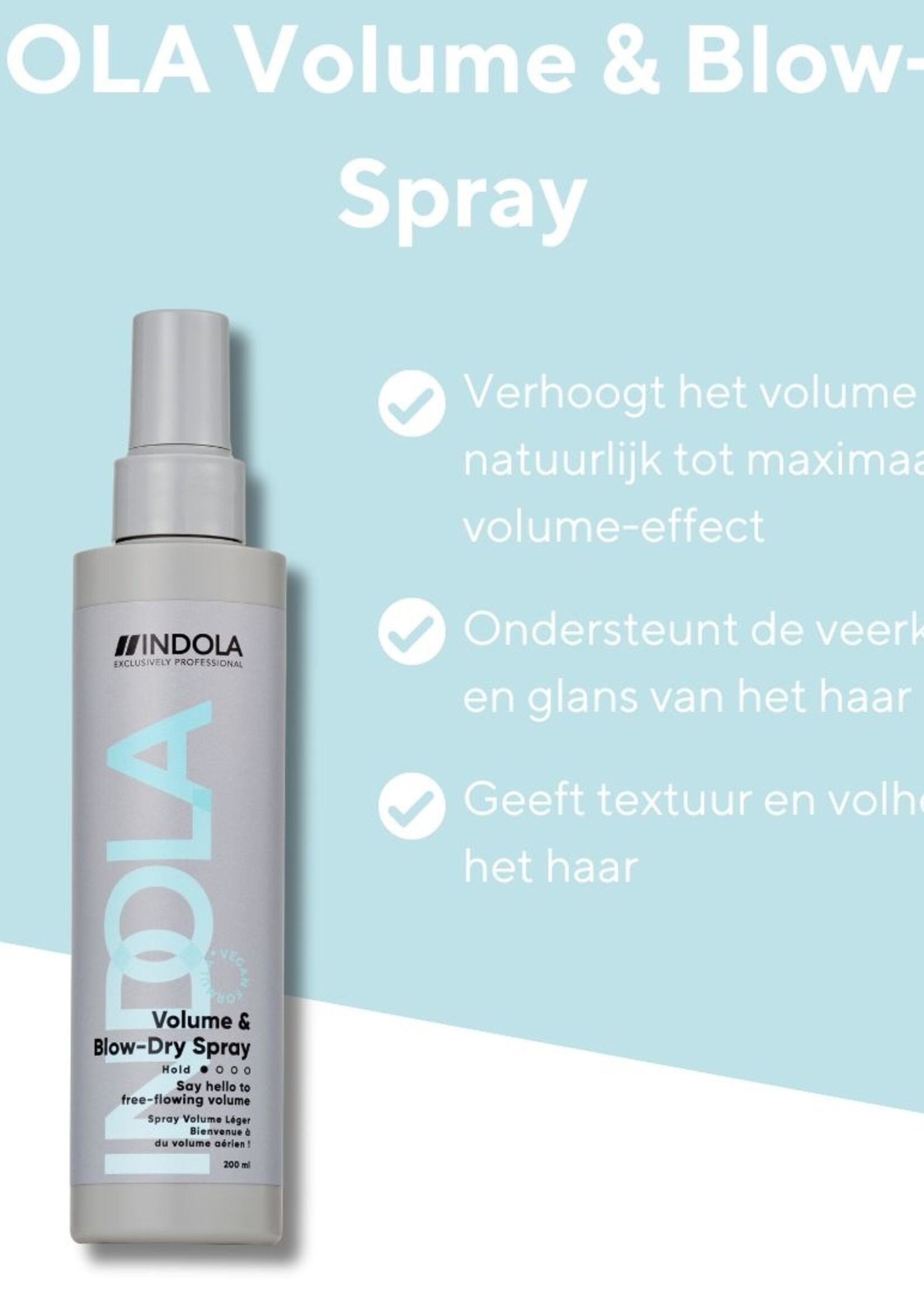 Indola Indola Volume & Blow Dry Spray - 200ml
