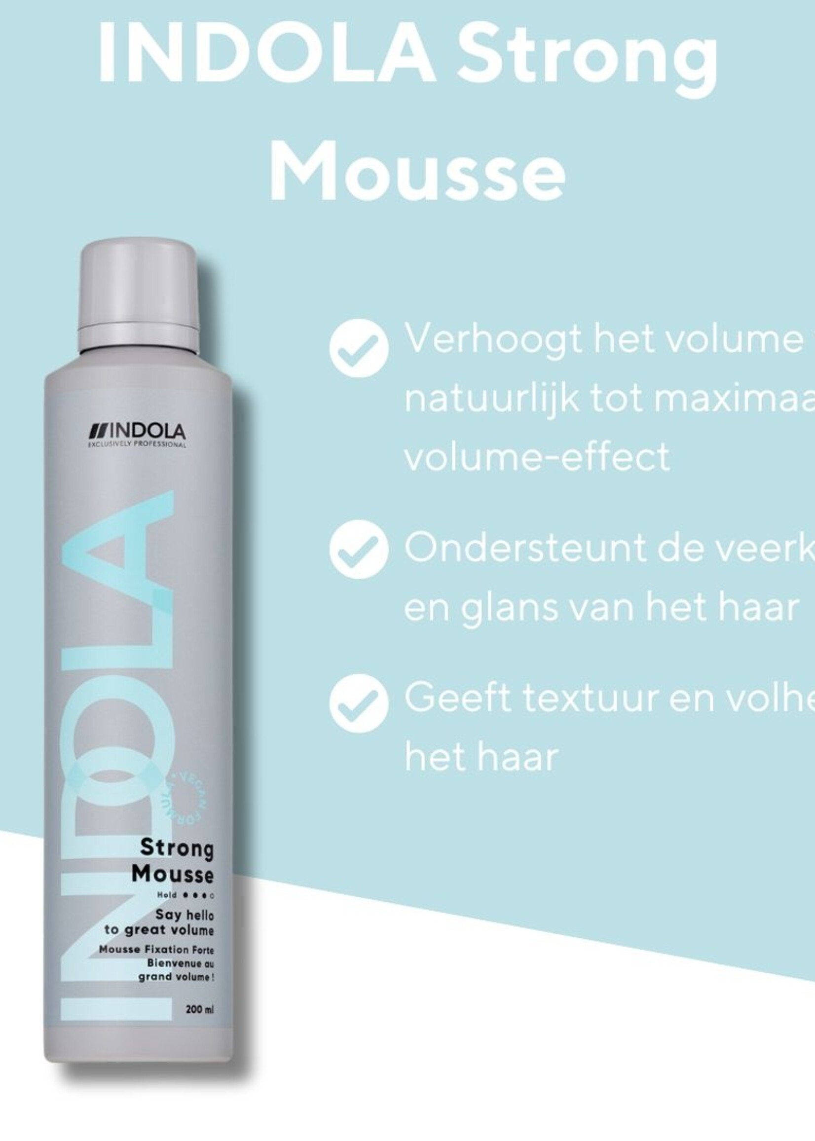 Indola Indola Volume Strong Mousse - 200ml