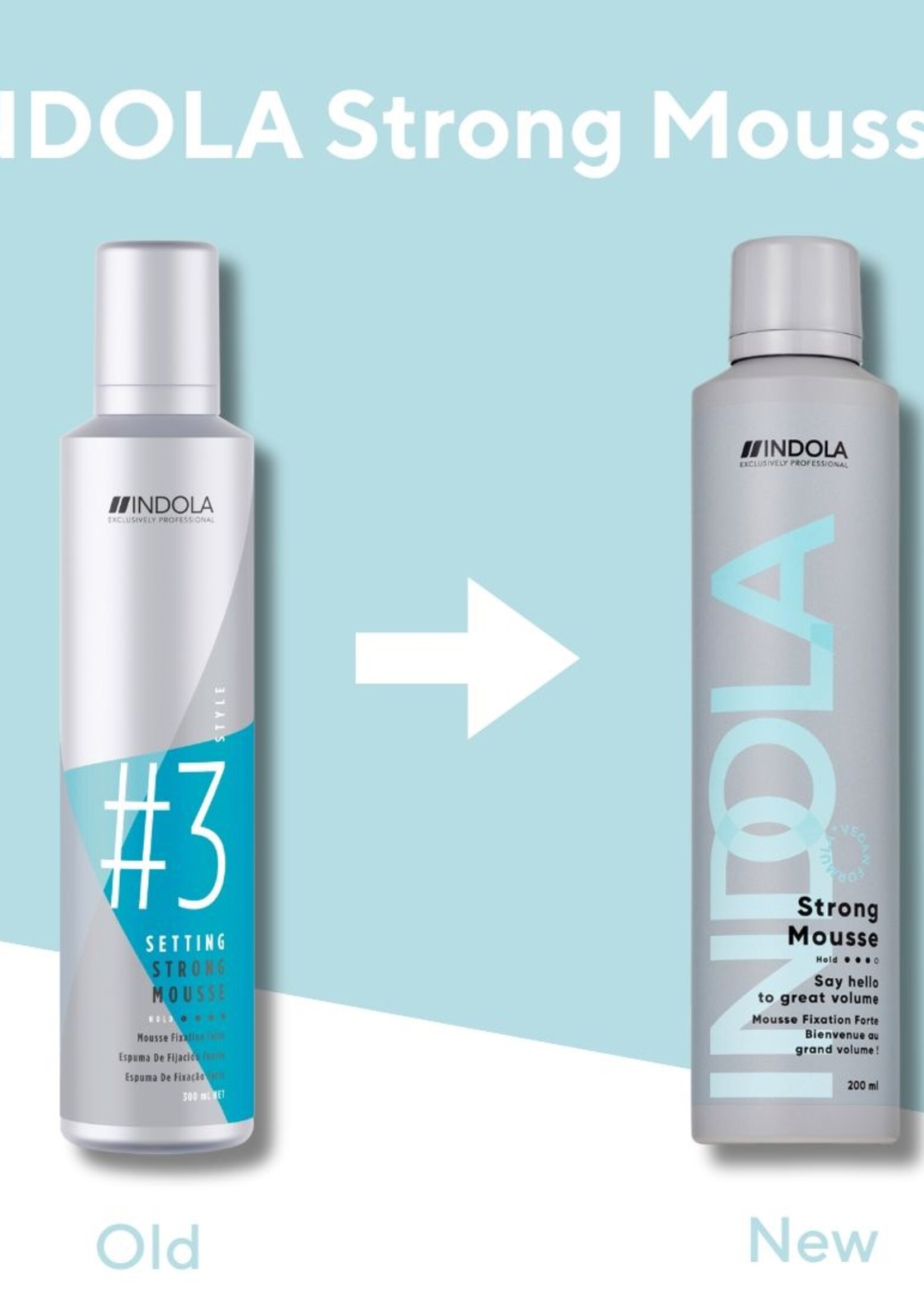 Indola Indola Volume Strong Mousse - 200ml