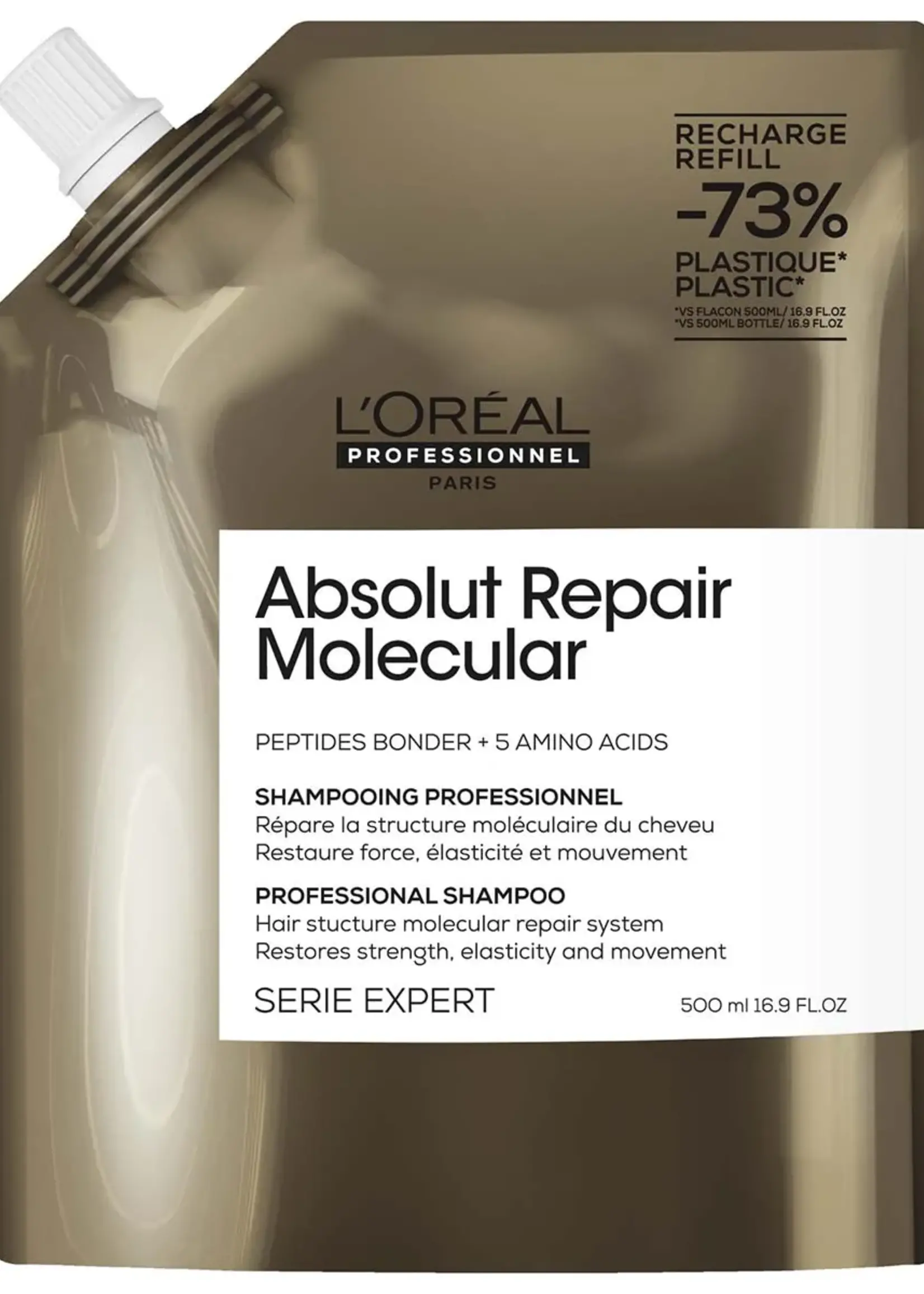 L'Oreal Professionnel L'Oreal SE Absolut Repair Molecular Shampoo Refill - 500ml