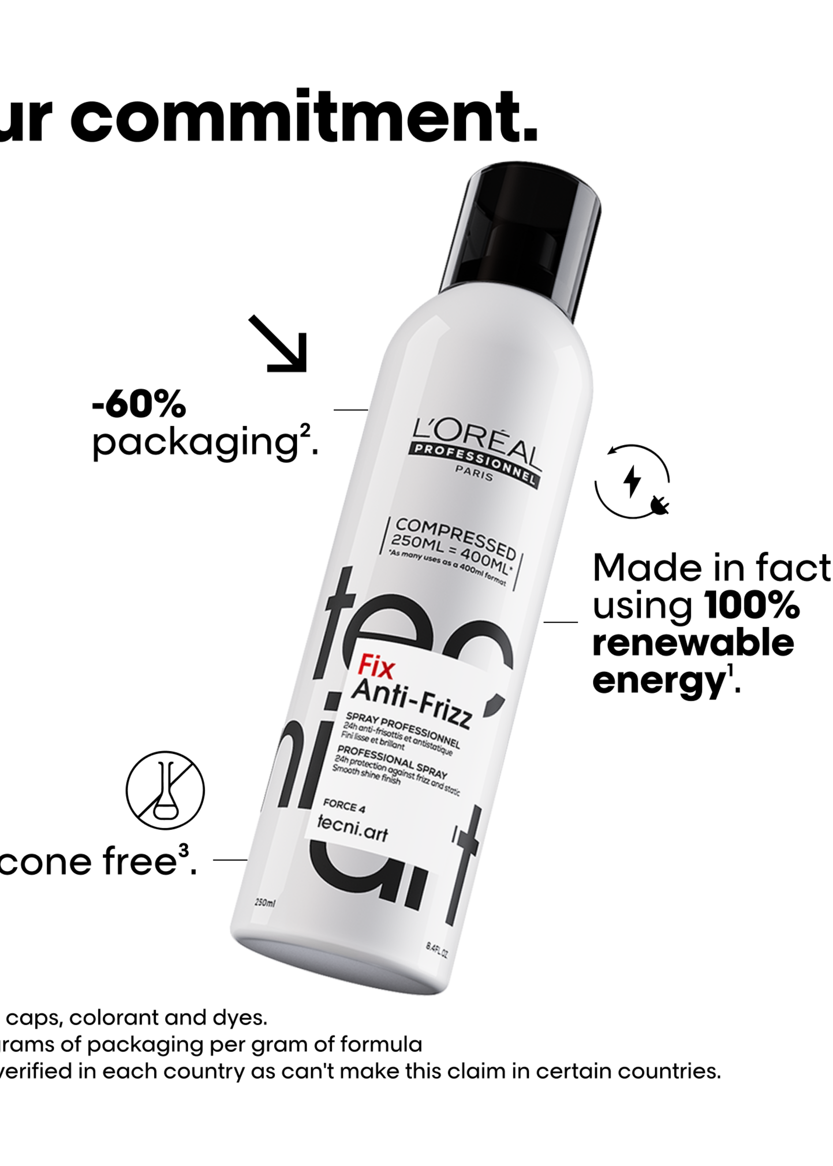 L'Oreal Professionnel L'Oreal TechniArt Fix Anti Frizz Haarspray - 250ml