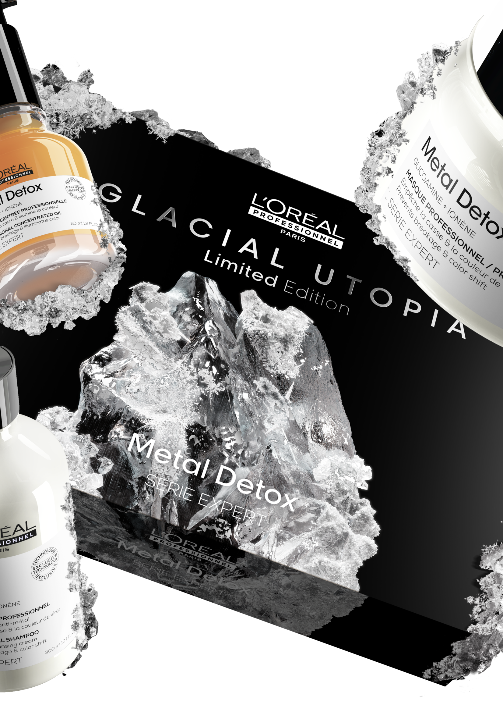 L'Oreal Professionnel L'Oreal Metal Detox Trio Geschenkset - 300+250+50ml