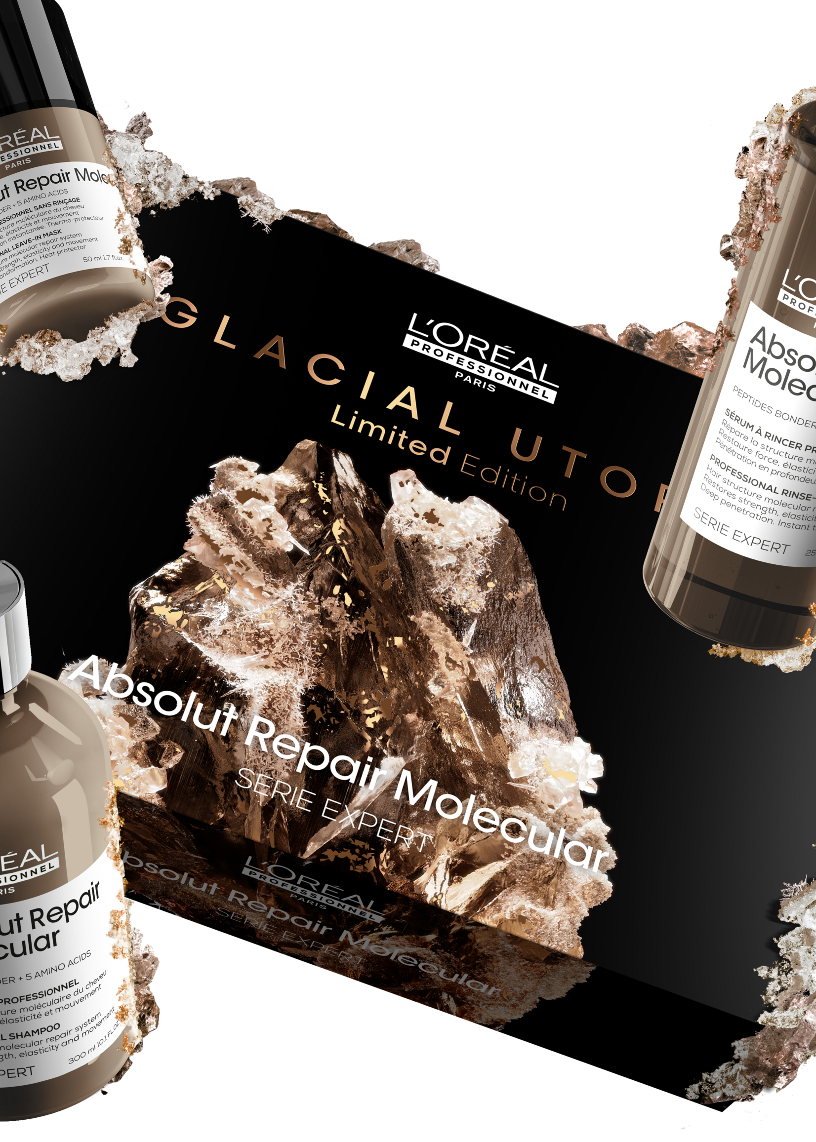 L'Oreal Professionnel L'Oreal Absolut Repair Molecular Trio Geschenkset - 300+250+50ml