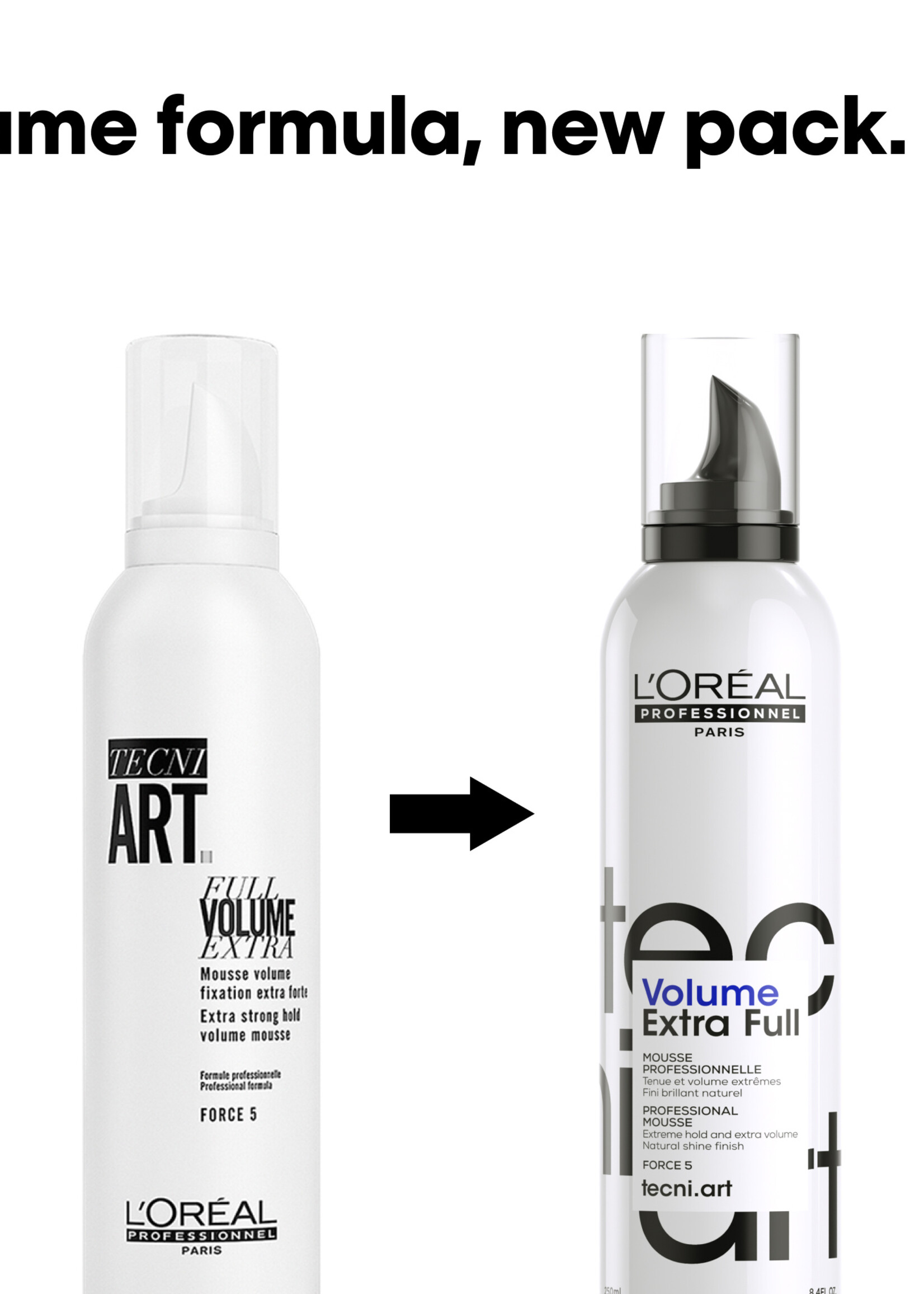 L'Oreal Professionnel L'Oreal TecniArt Full Volume Extra Strong Mousse - 250ml