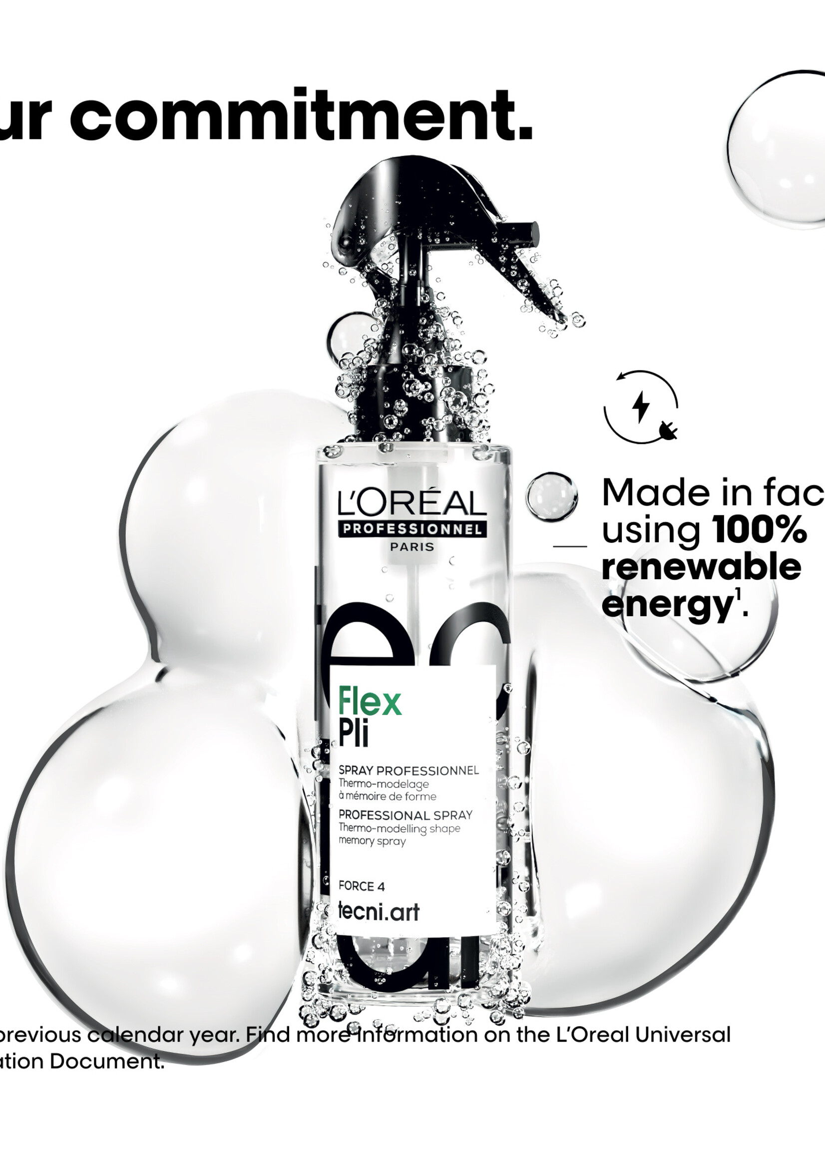 L'Oreal Professionnel L'Oreal TecniArt Flex Pli 4 Thermo Modelling Spray - 190ml