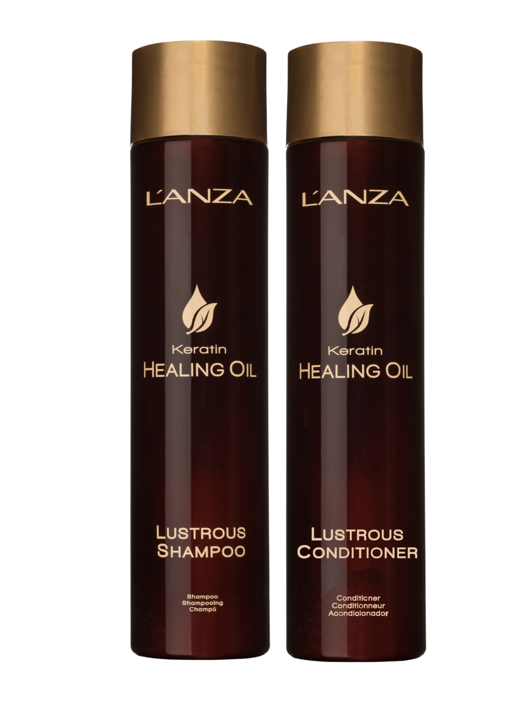 L'ANZA L'ANZA Keratin Healing Oil Lustrous Duo Set - 300+250ml