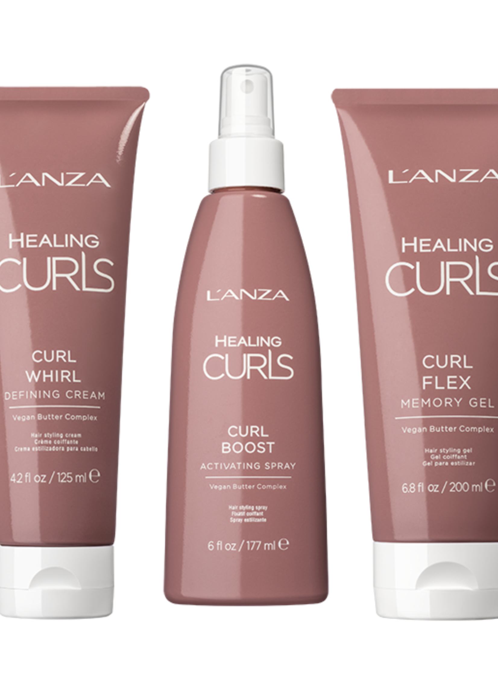 L'ANZA  L'ANZA Healing Curls Styling Set - 200+177+125ml