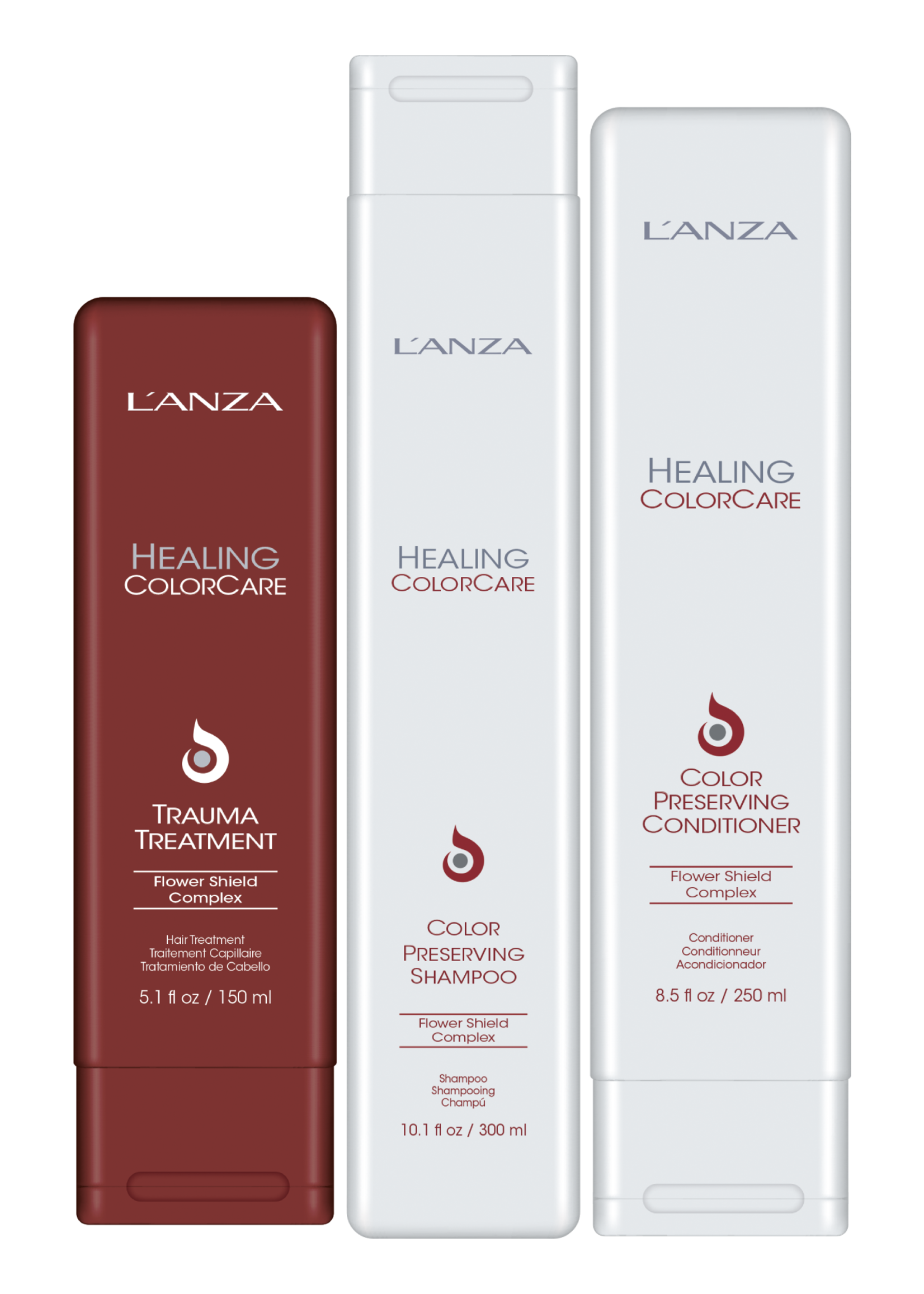 L'ANZA L'ANZA Healing ColorCare Color-Preserving Triple Set - 300+250+150ml