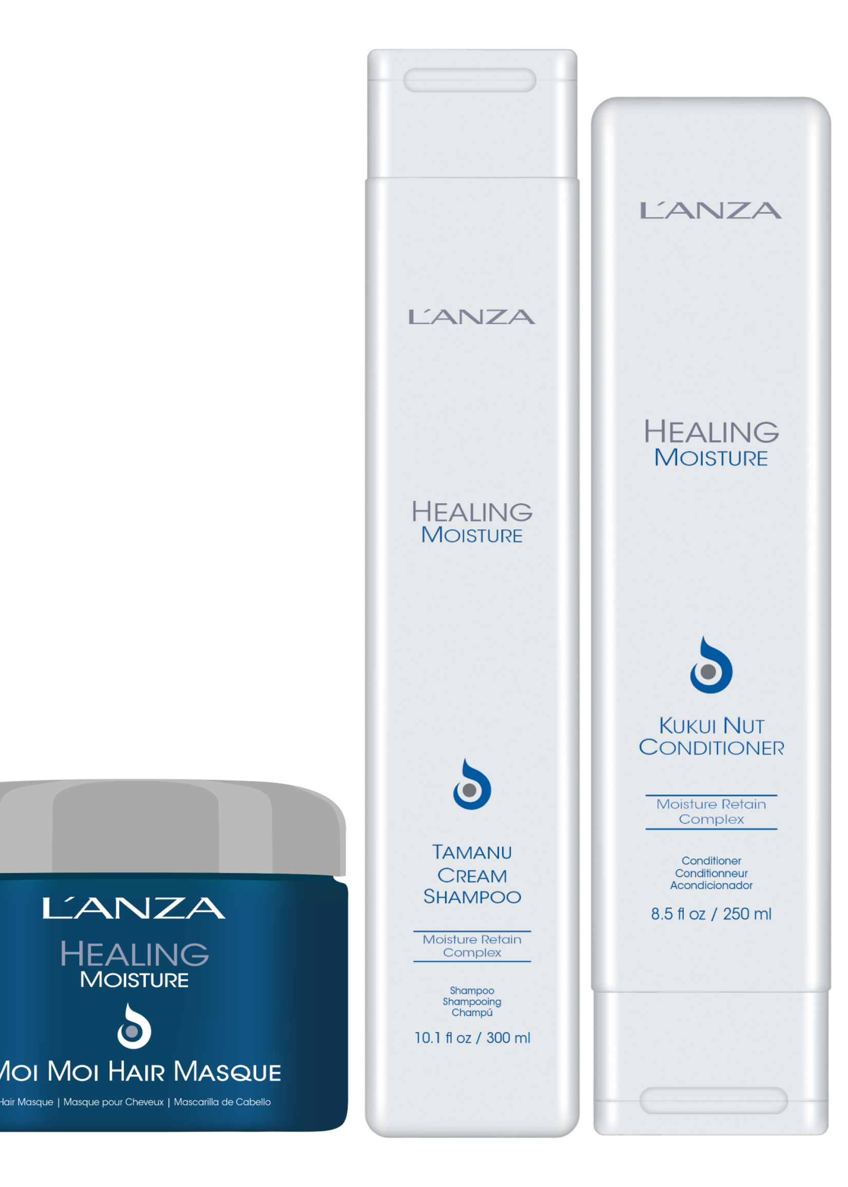 L'ANZA L'ANZA Healing Moisture Triple Set - 300+250+200ml