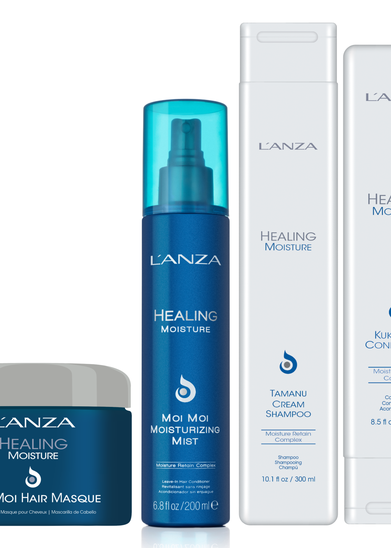 L'ANZA L'ANZA Healing Moisture Care Set - 300+250+200+200ml