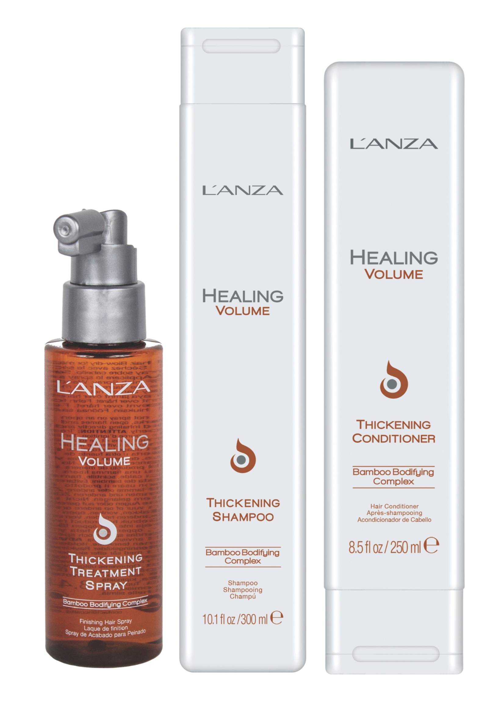 L'ANZA L'ANZA Healing Volume Thickening Triple Set - 300+250+100ml