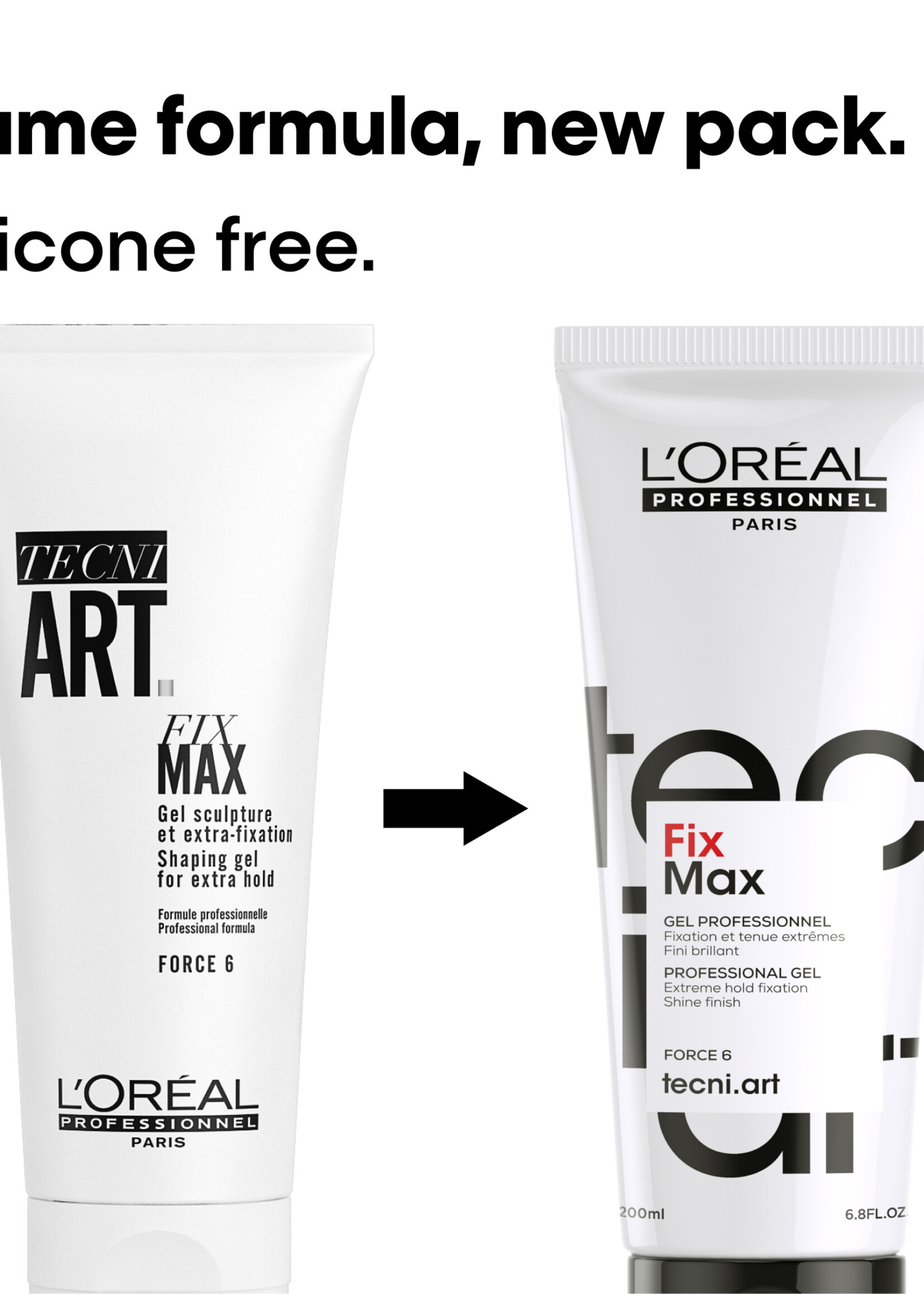 L'Oreal Professionnel L'Oreal TecniArt Fix Max 6 Gel - 200ml