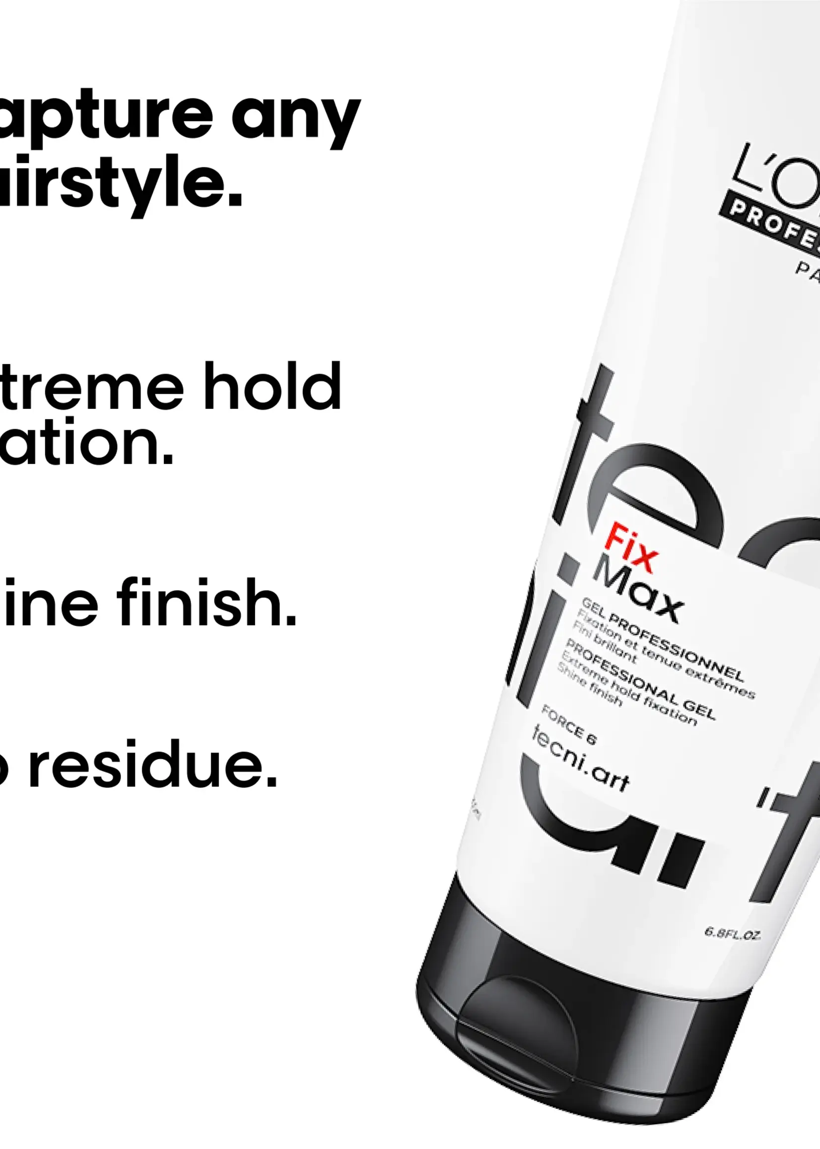 L'Oreal Professionnel L'Oreal TecniArt Fix Max 6 Gel - 200ml