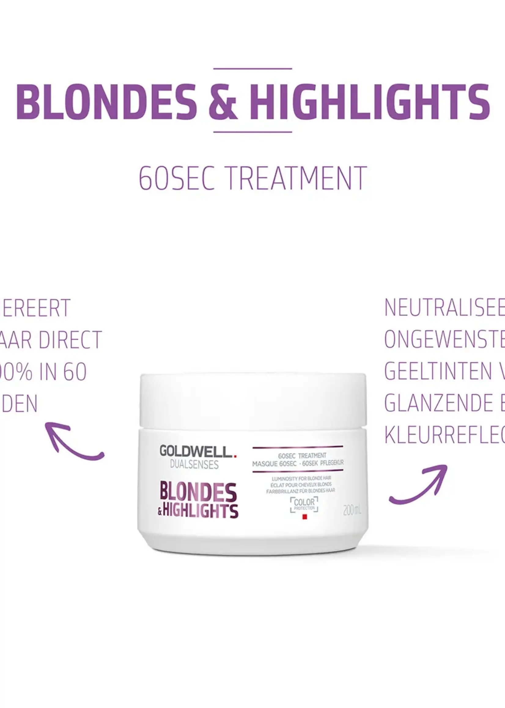 Goldwell Goldwell Dualsenses Blondes & Highlights Anti-Yellow XL Set – 250+200+200ml