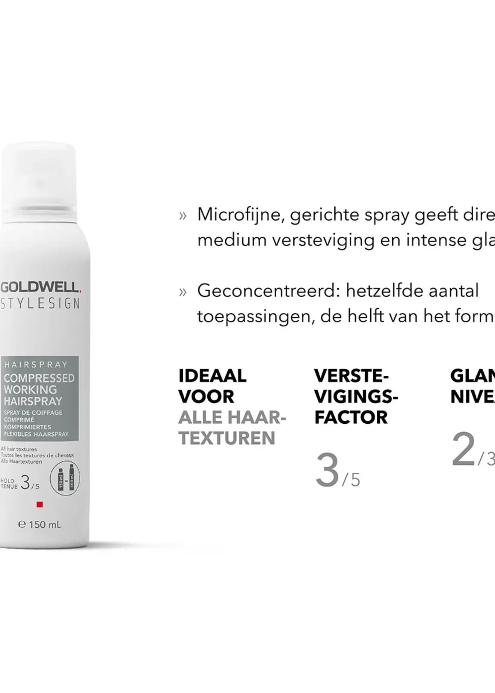 Goldwell Goldwell StyleSign Compressed Working Hairspray Duo Set – 2x150ml