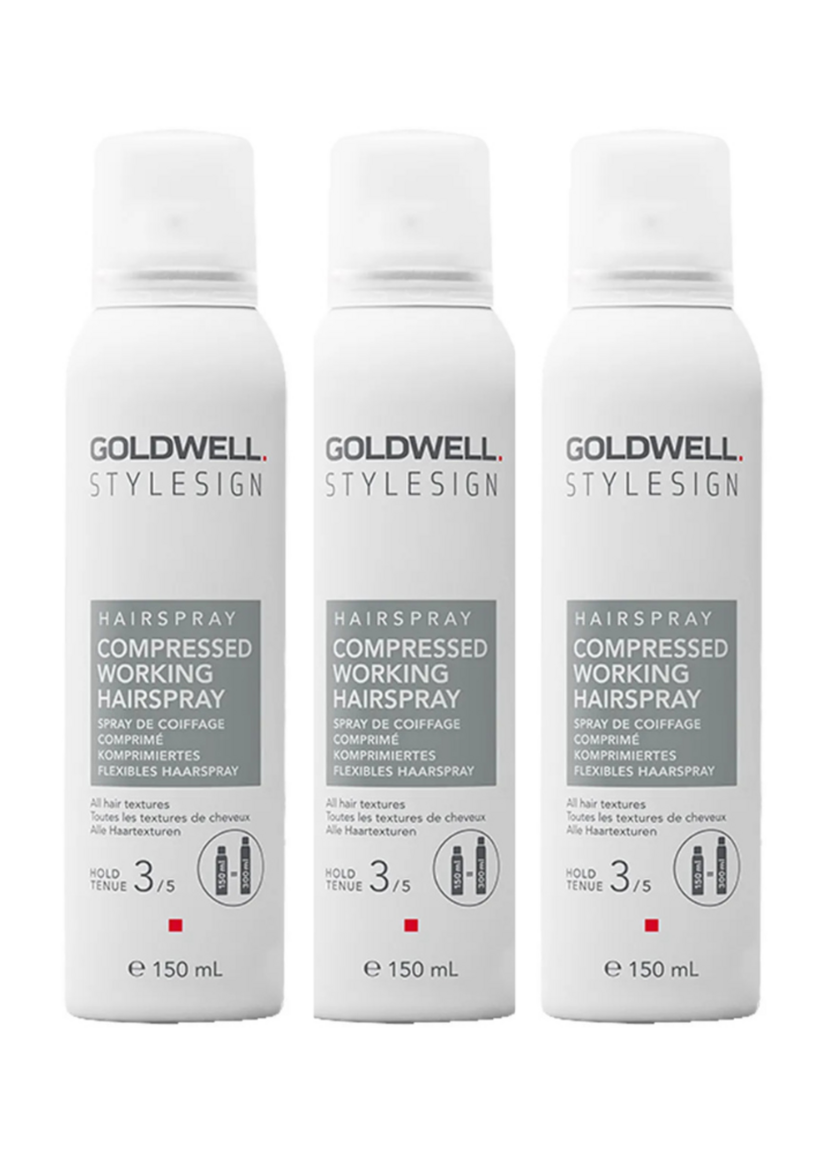 Goldwell Goldwell StyleSign Compressed Working Hairspray Triple Set – 3x150ml