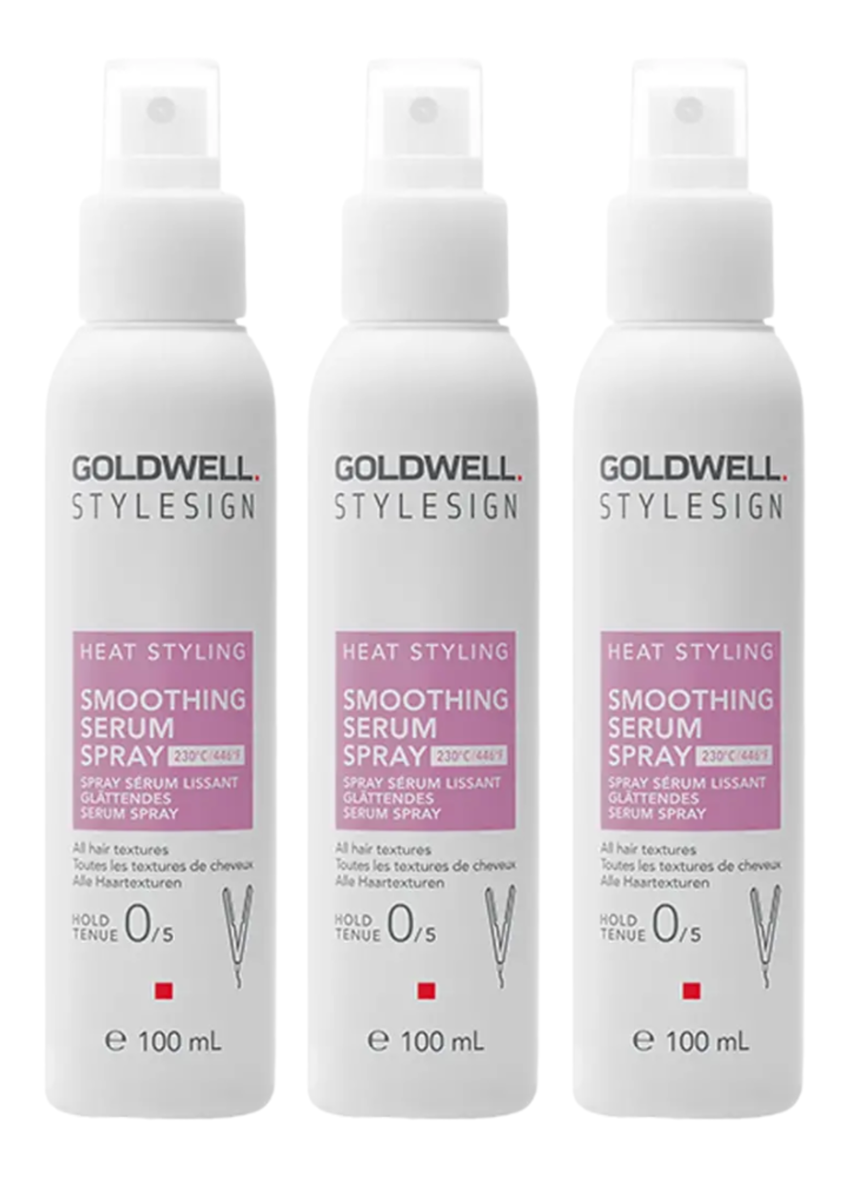 Goldwell Goldwell StyleSign Heat Styling Smoothing Serum Spray Triple Set – 3x100ml