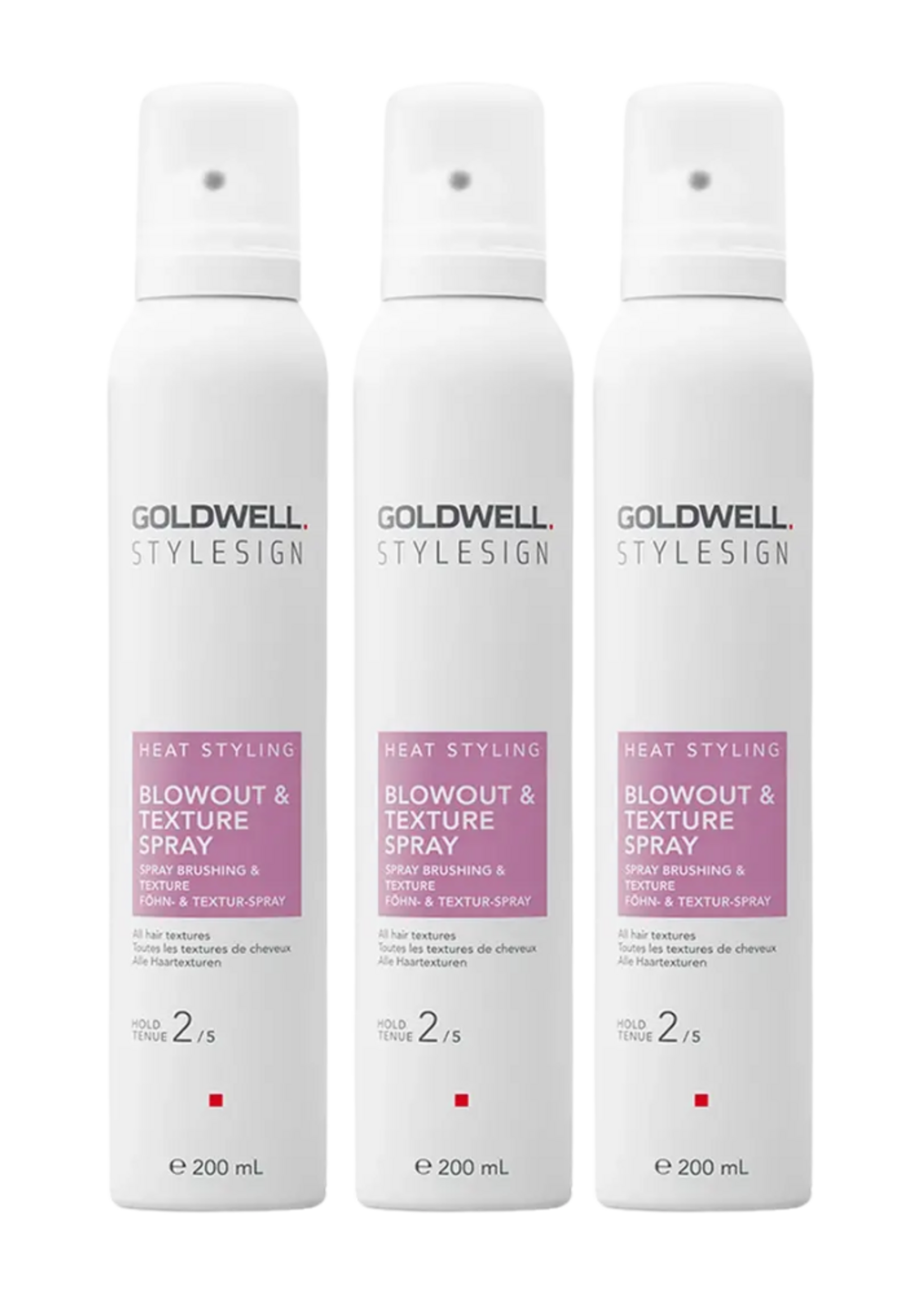Goldwell Goldwell StyleSign Heat Styling Blowout & Texture Spray Triple Set – 3x200ml