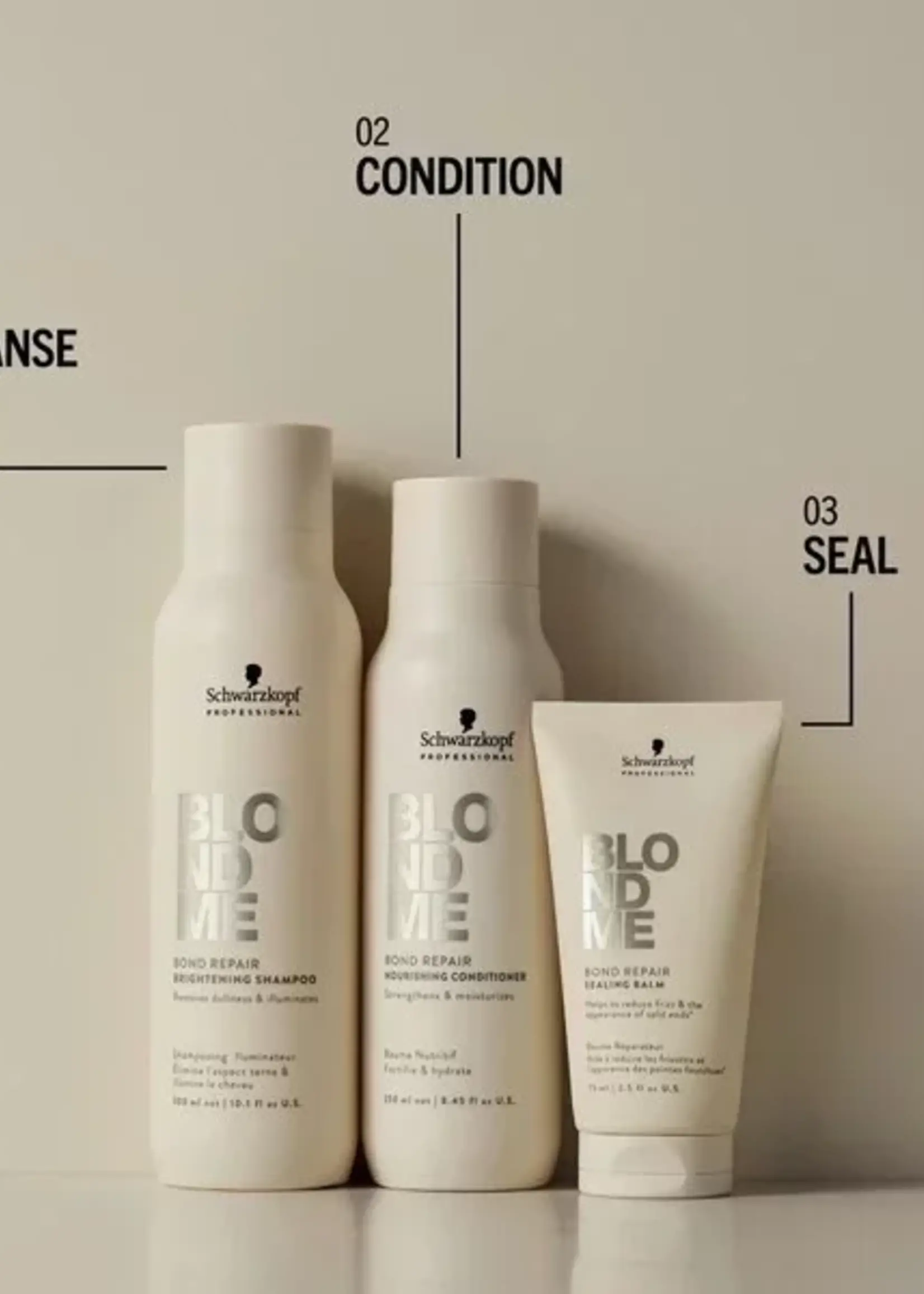 Schwarzkopf Professional Schwarzkopf BlondMe Bond Repair Brightening Shampoo