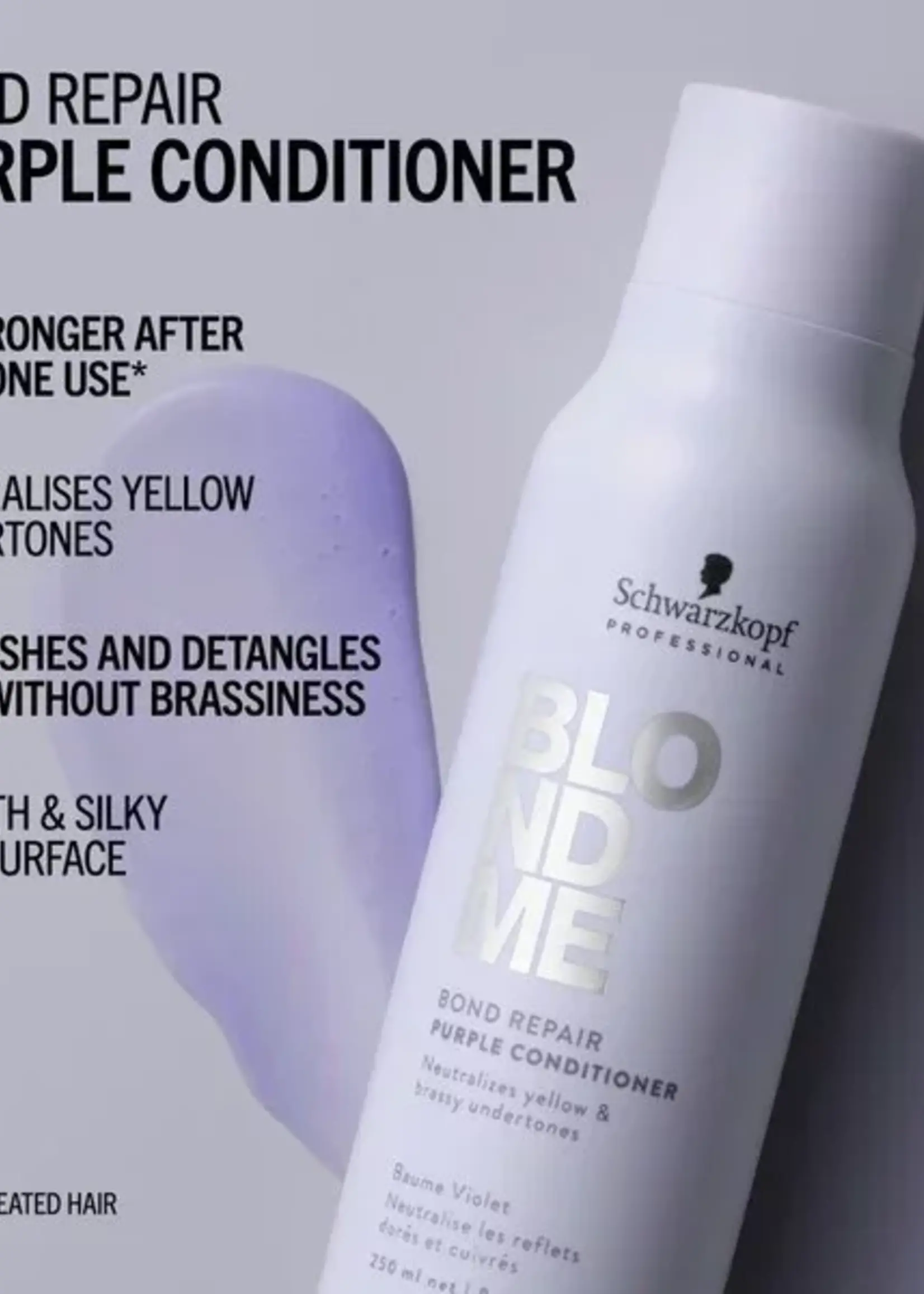 Schwarzkopf Professional Schwarzkopf BlondMe Bond Repair Purple Conditioner - 250ml