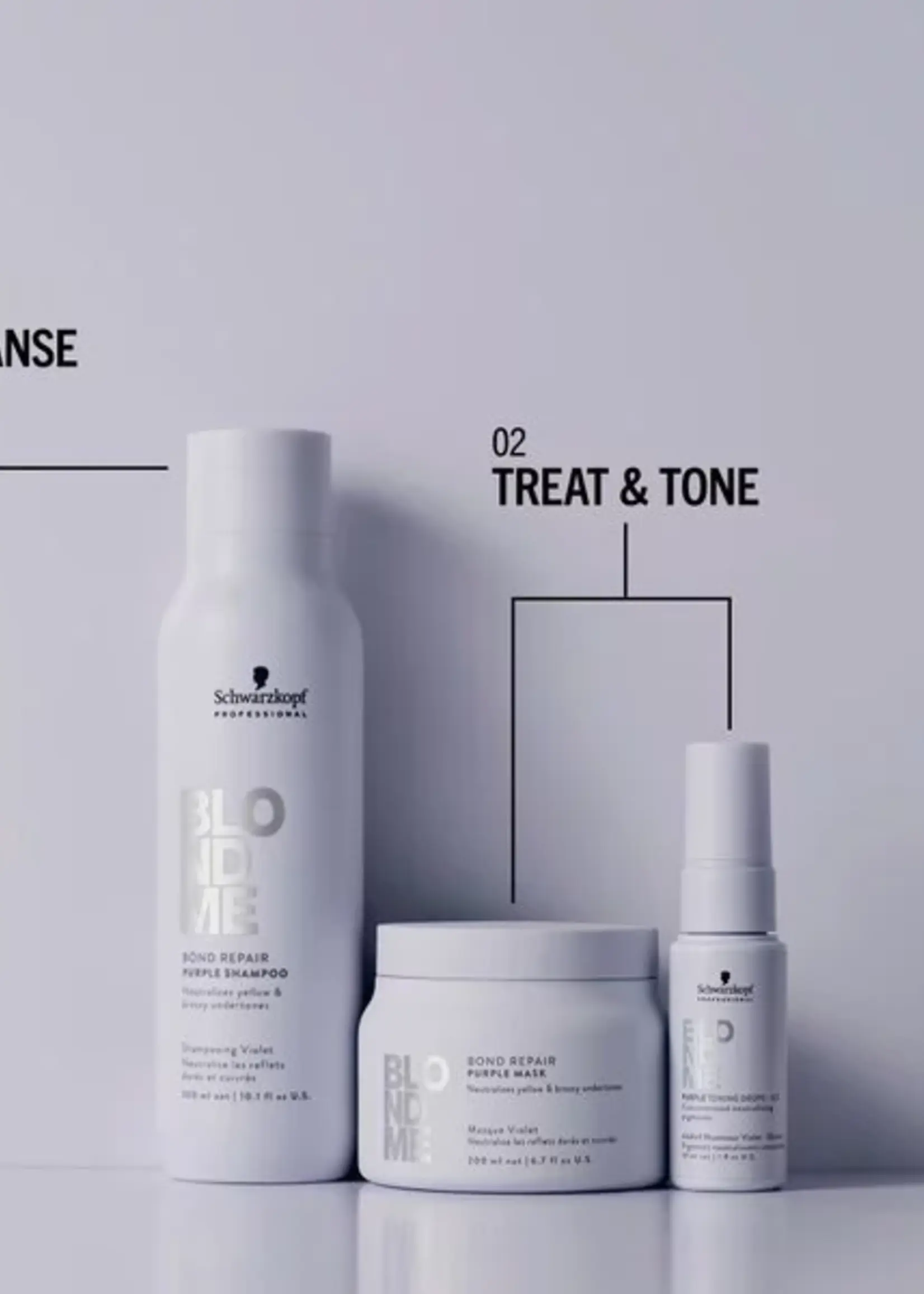 Schwarzkopf Professional Schwarzkopf BlondMe Bond Repair Purple Mask