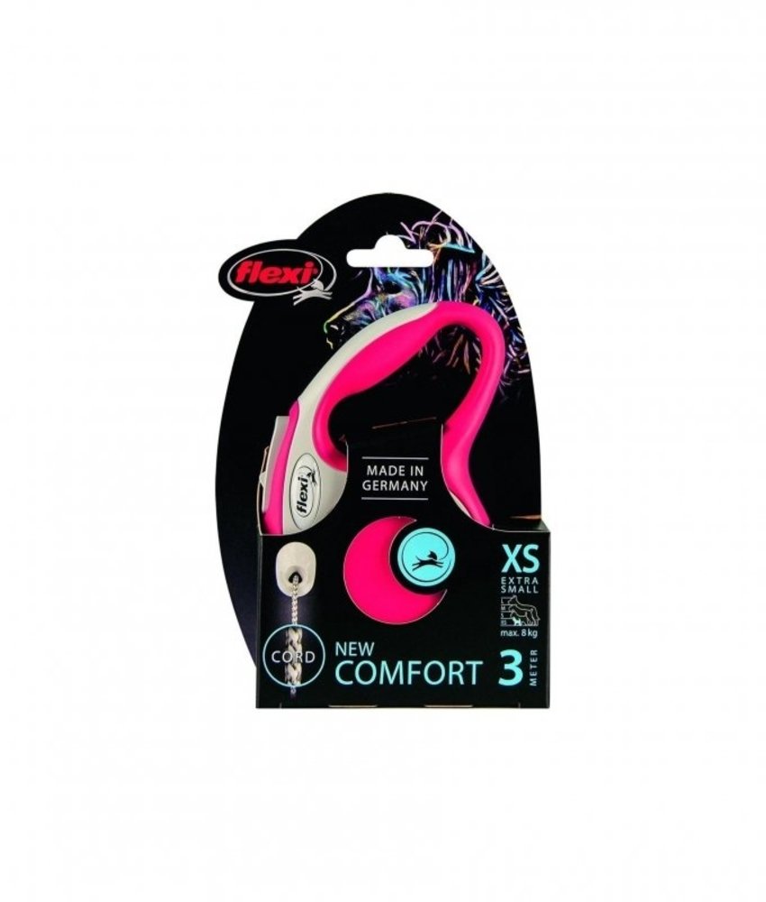 Flexi Flexi Rollijn New Comfort Cord Xs 3m Rood