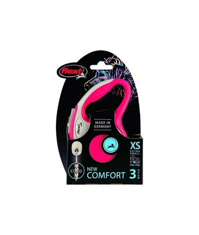 Flexi Flexi Rollijn New Comfort Cord Xs 3m Rood