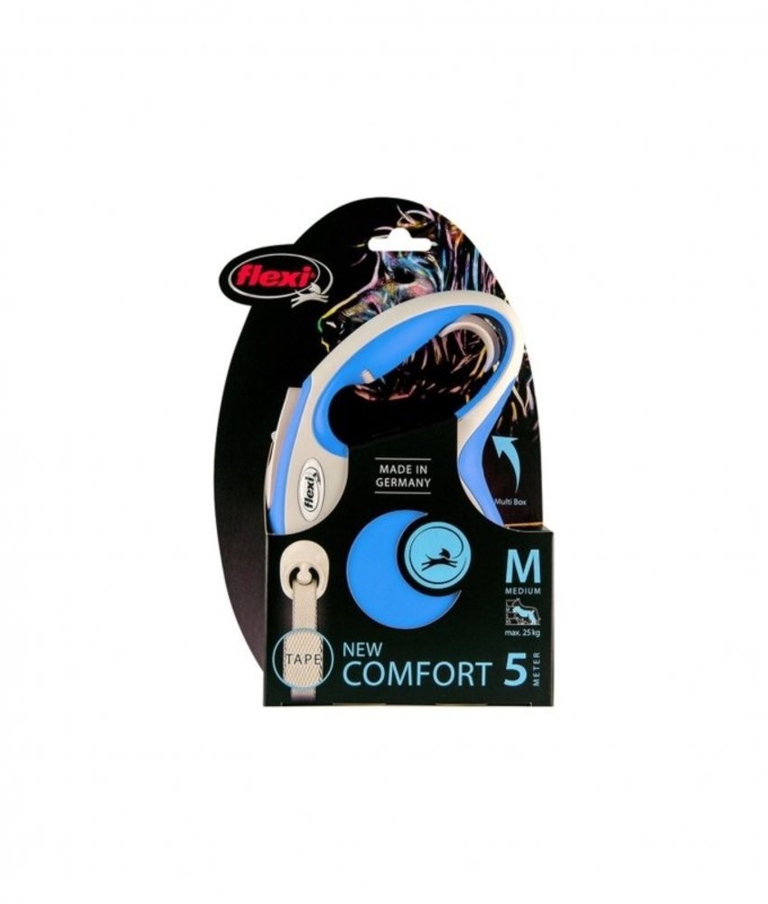 Flexi Flexi Rollijn New Comfort Tape Xs 3m Blauw