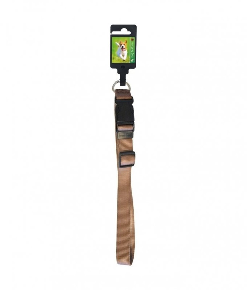 Boon Halsband Nyl.verstel. Bruin