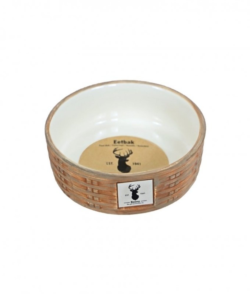 de Boon Honden Eetbak Wicker Sand de Boon Honden Eetbak Wicker Sand