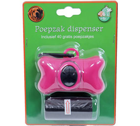 de Boon Boon poepzak dispenser botmodel roze, de Boon Boon poepzak dispenser botmodel roze,