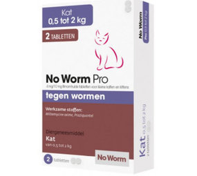 Exil EXIL NO WORM PRO KLEINE KAT KITTEN 2 TAB 0.5 tot 2KG Exil EXIL NO WORM PRO KLEINE KAT KITTEN 2 TAB 0.5 tot 2KG
