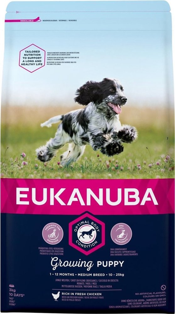Eukanuba Eukanuba Dog Growing Puppy Medium Breed Eukanuba Eukanuba Dog Growing Puppy Medium Breed