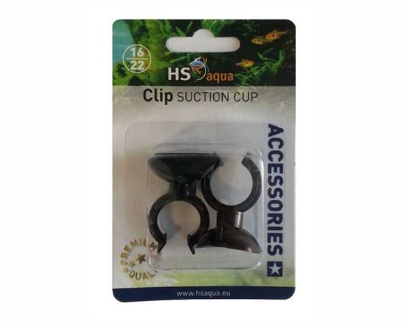 HS Aqua Producten | Alles voor een Gezond & Helder Aquarium HS AQUA CLIPZUIGER 16/22 MM 2 ST. ZWART
