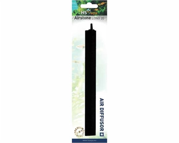 HS Aqua Producten | Alles voor een Gezond & Helder Aquarium HS AQUA LUCHTSTEEN LANG 200 MM ZWART BLISTER