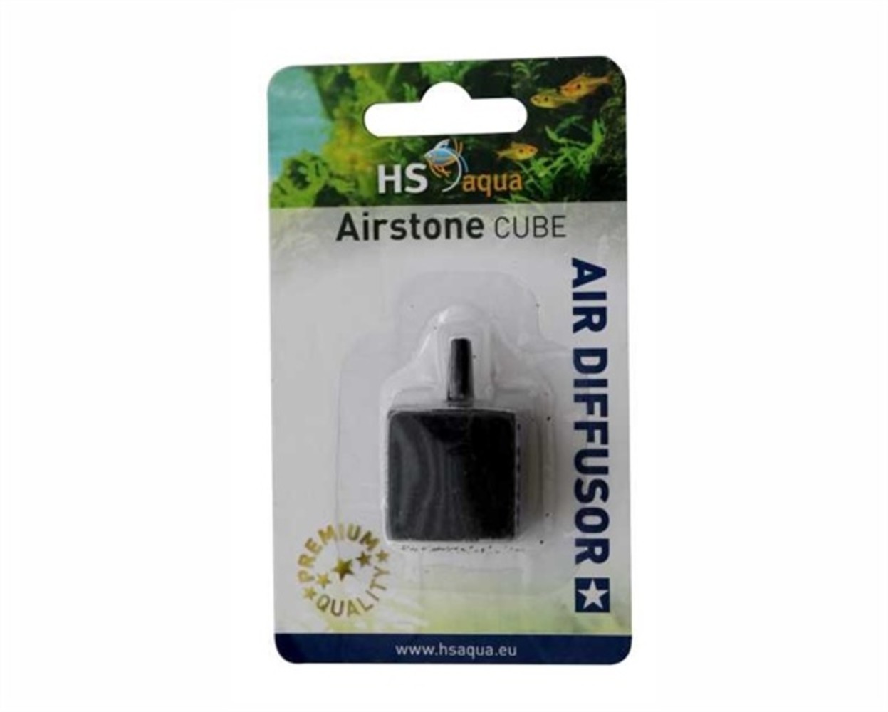 HS Aqua Producten | Alles voor een Gezond & Helder Aquarium HS AQUA LUCHTSTEEN CUBUS ZWART 25X25X25 MM BLISTE